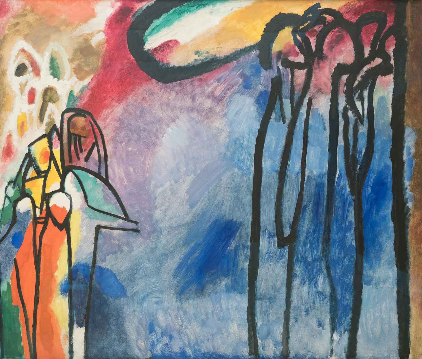 Vibrant Abstract Figures Wall Art