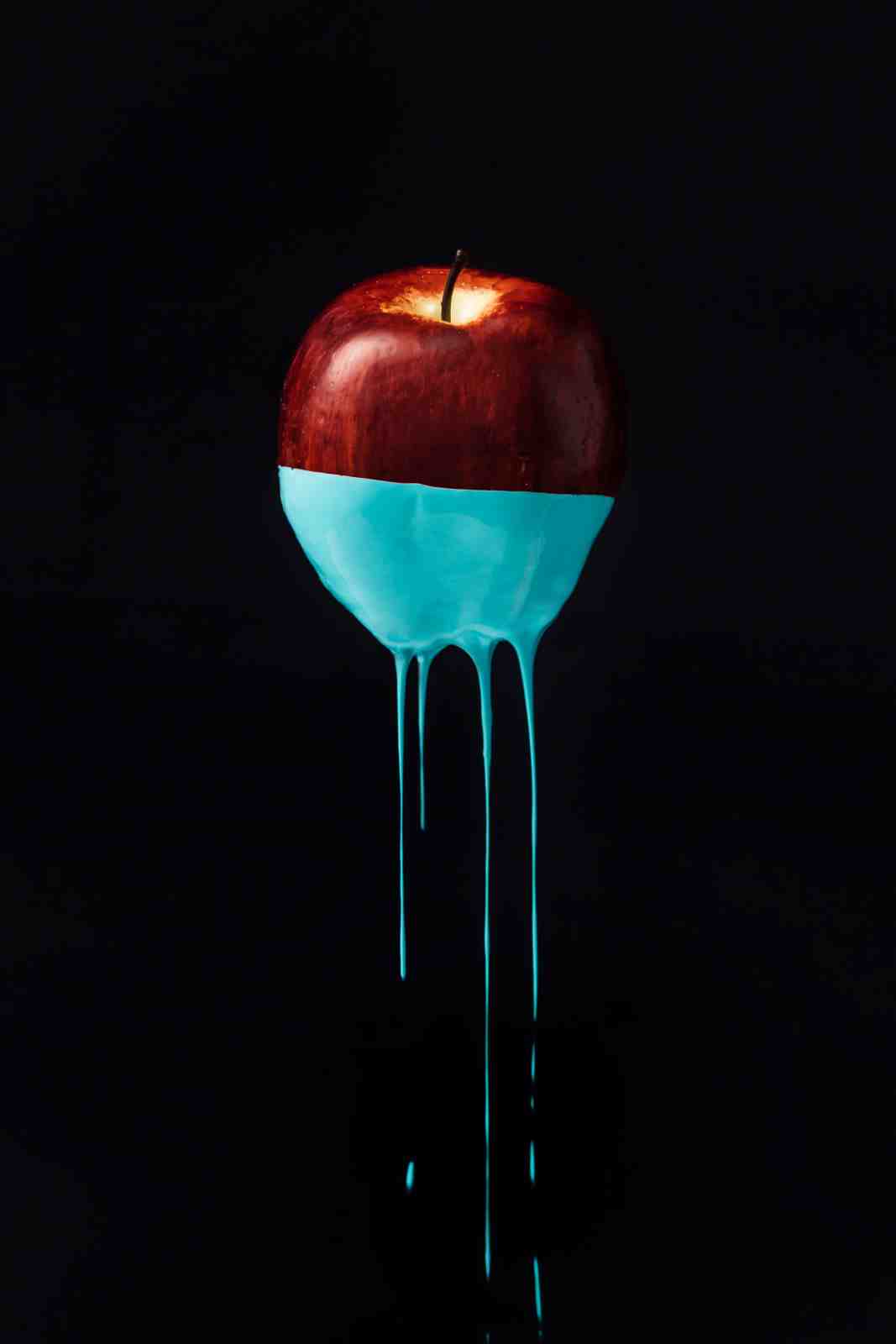 Dripping Apple Modern Art Wall Art