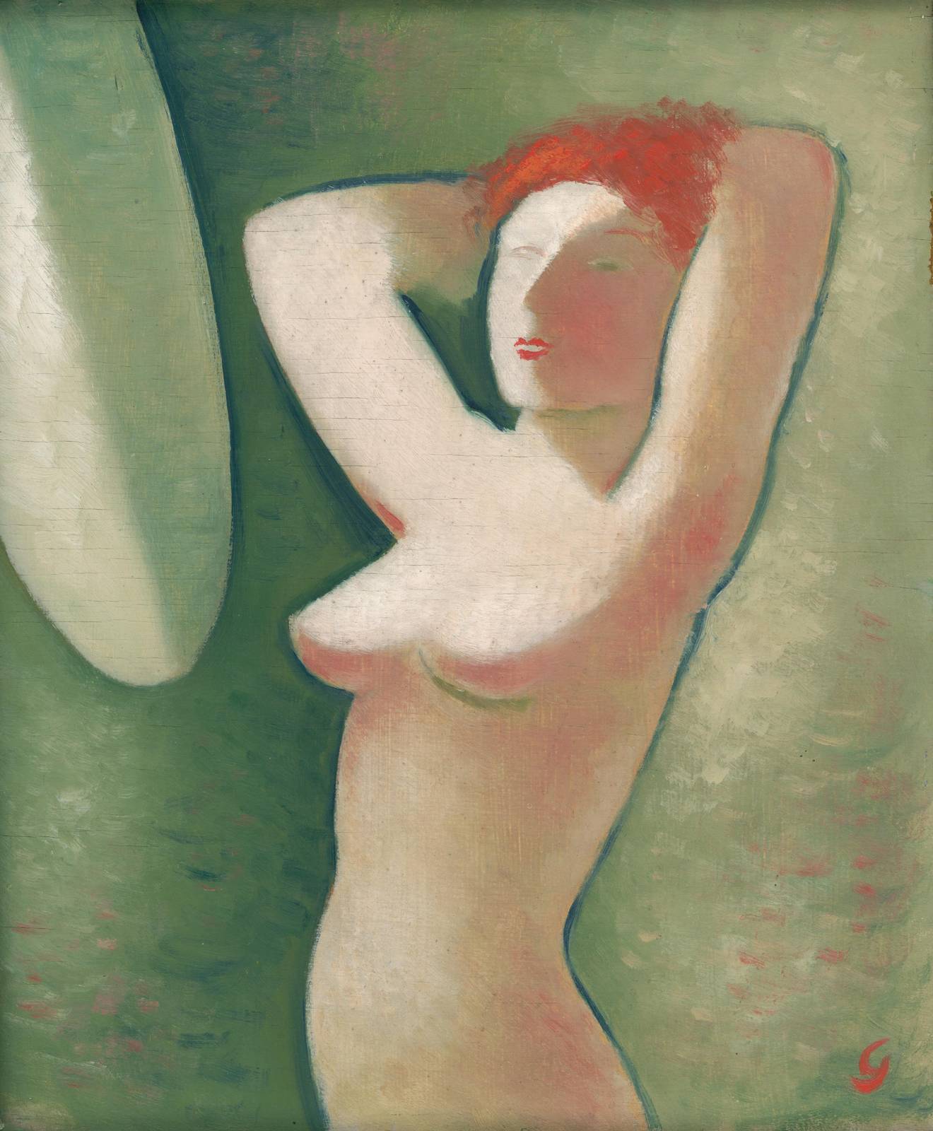 Abstract Nude Redhead Wall Art Wall Art