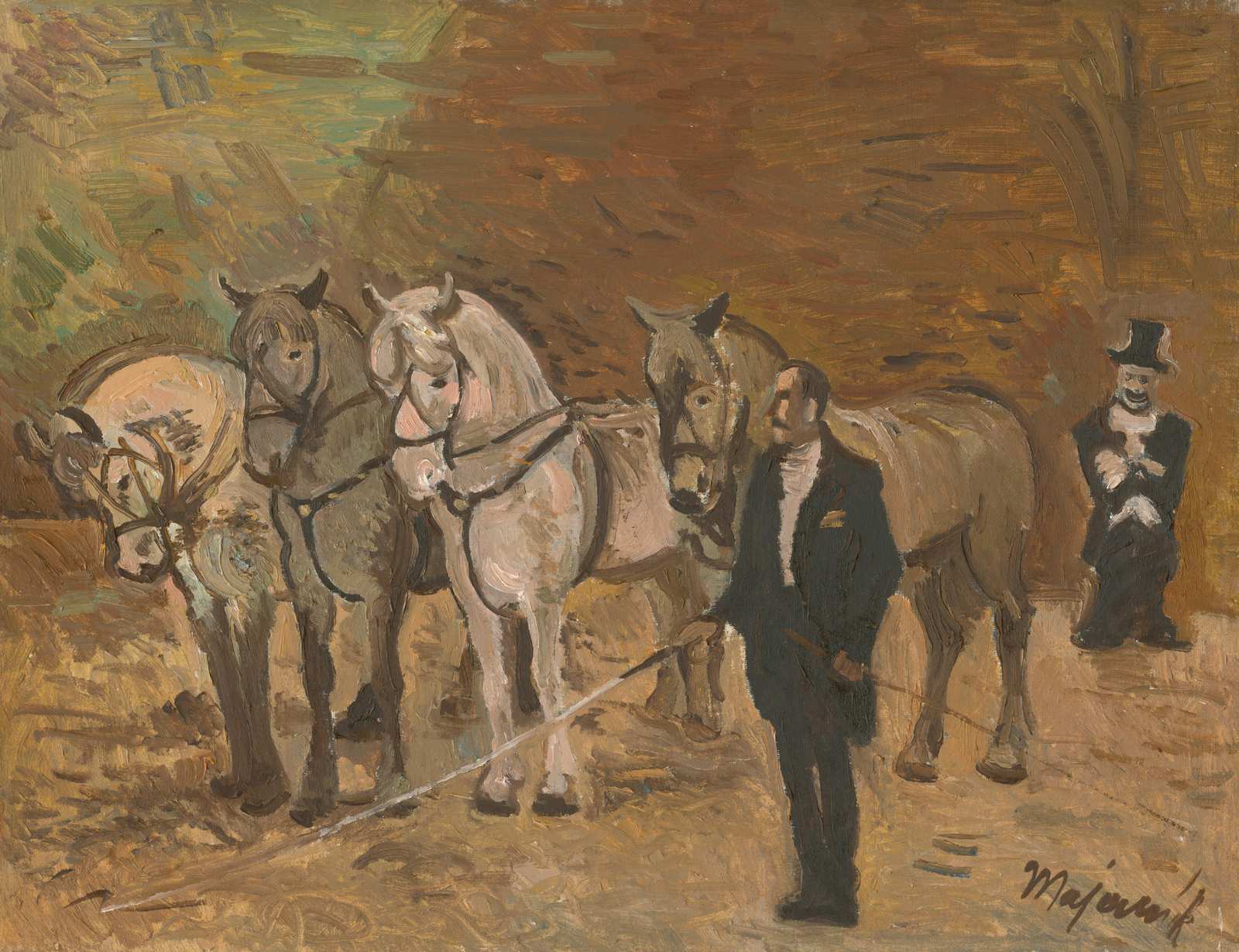 Majestic Horses & Trainer Wall Art