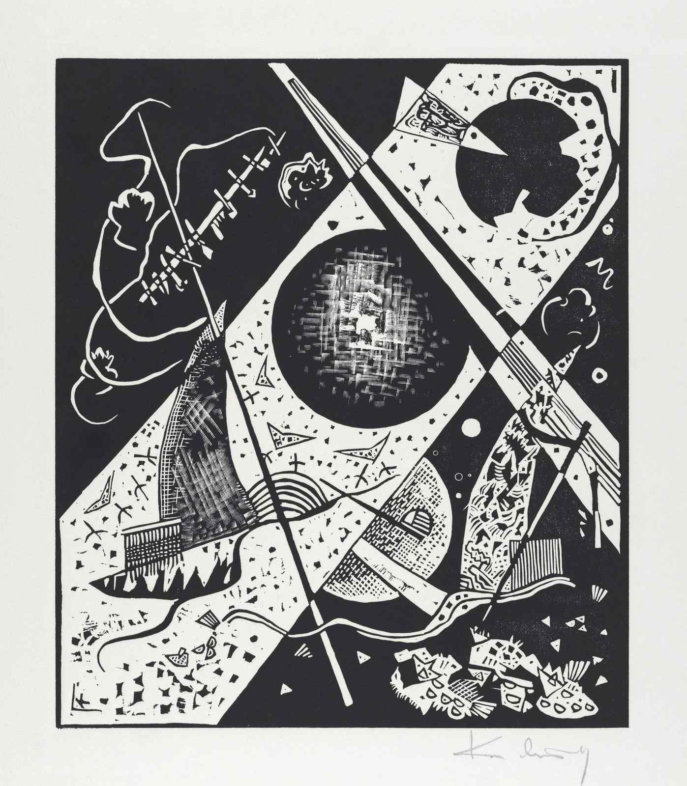 Abstract Harmony Black and White Wall Art