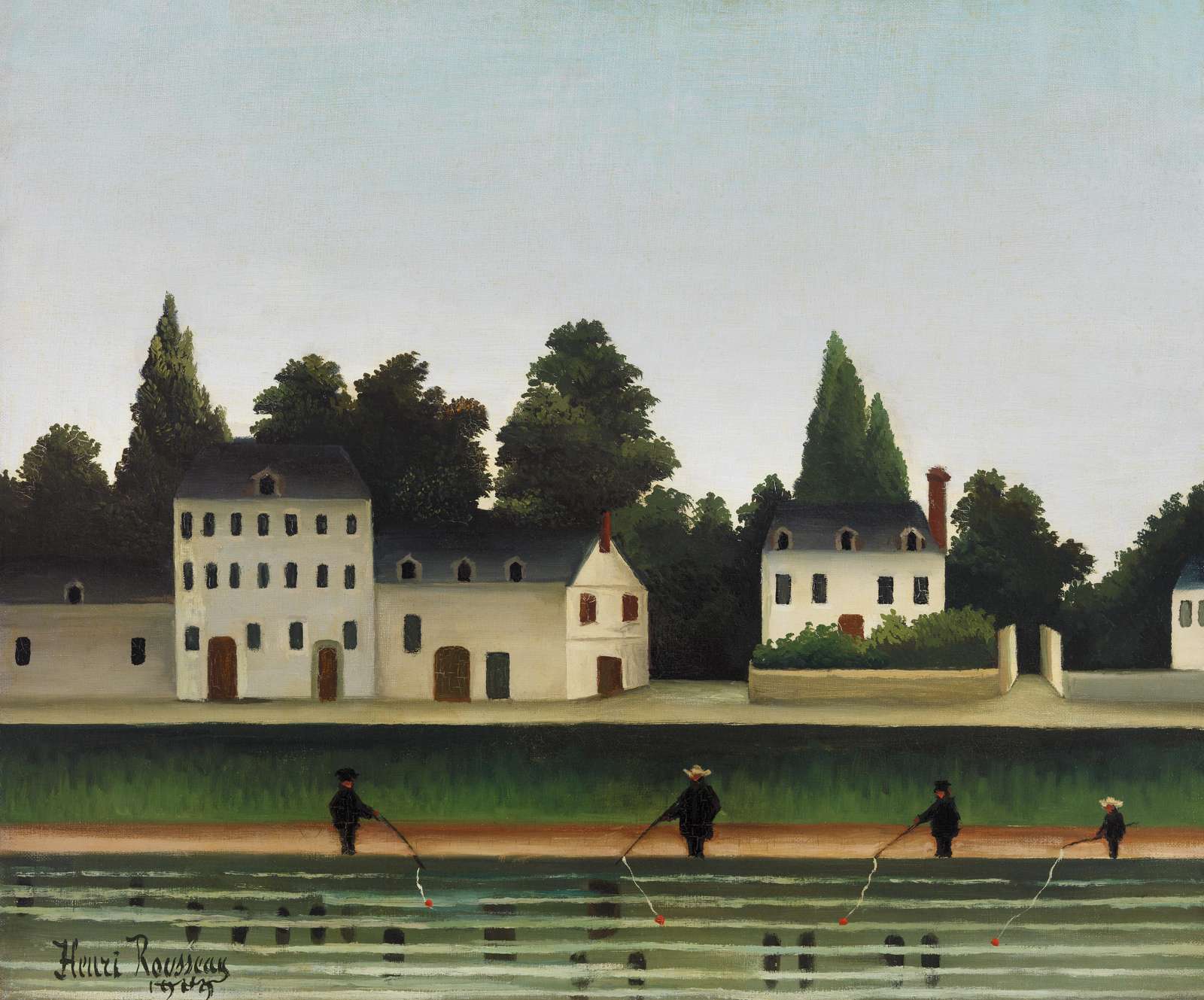 Riverside Fishing Henri Rousseau Wall Art