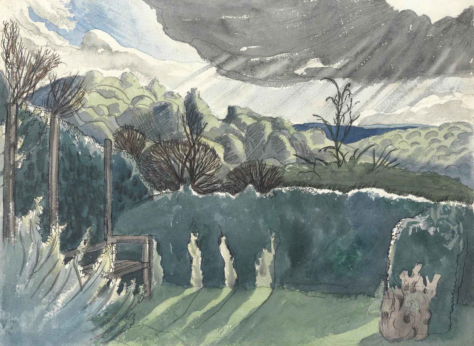 Dramatic Landscape with Moody Skies Wall Art