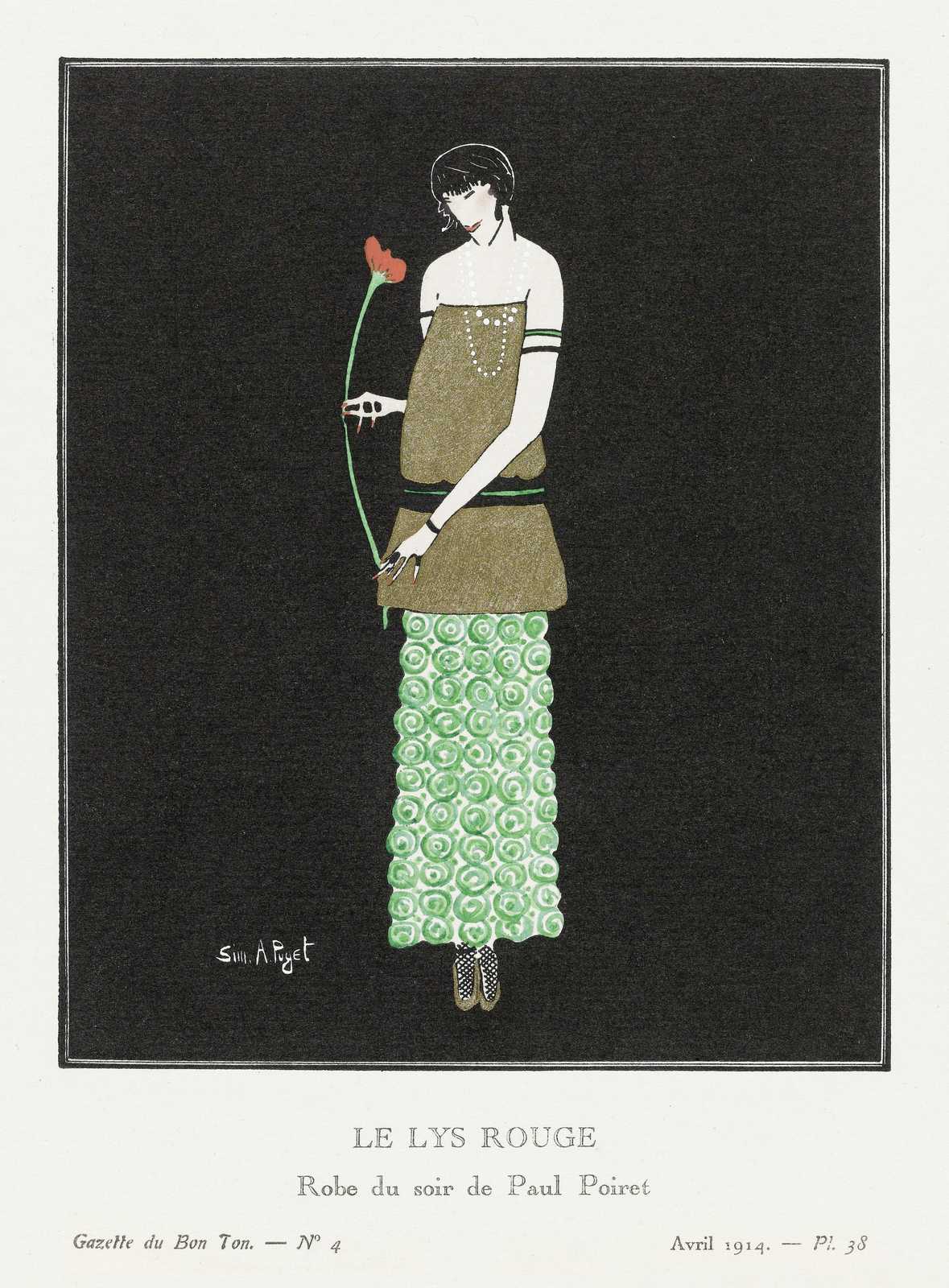 Art Deco Fashion Poster - 1914 Paul Poiret Wall Art