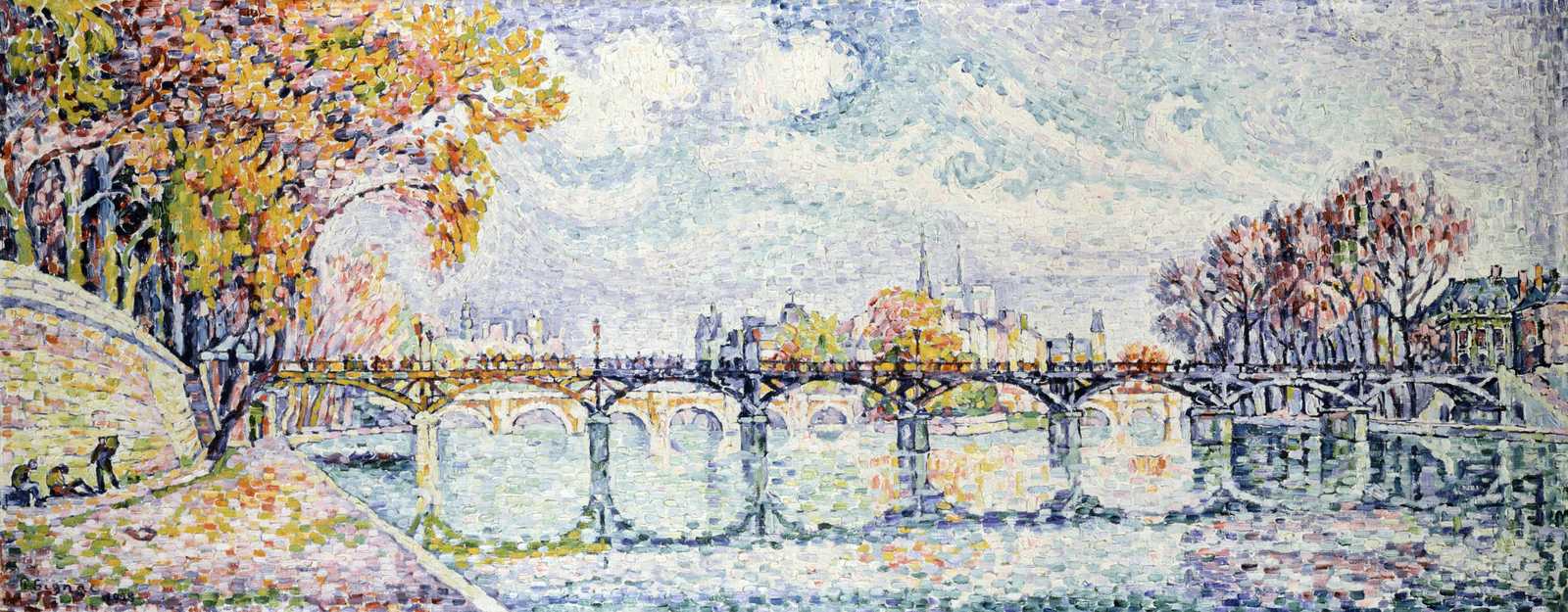 Parisian Pont Neuf Autumn Wall Art