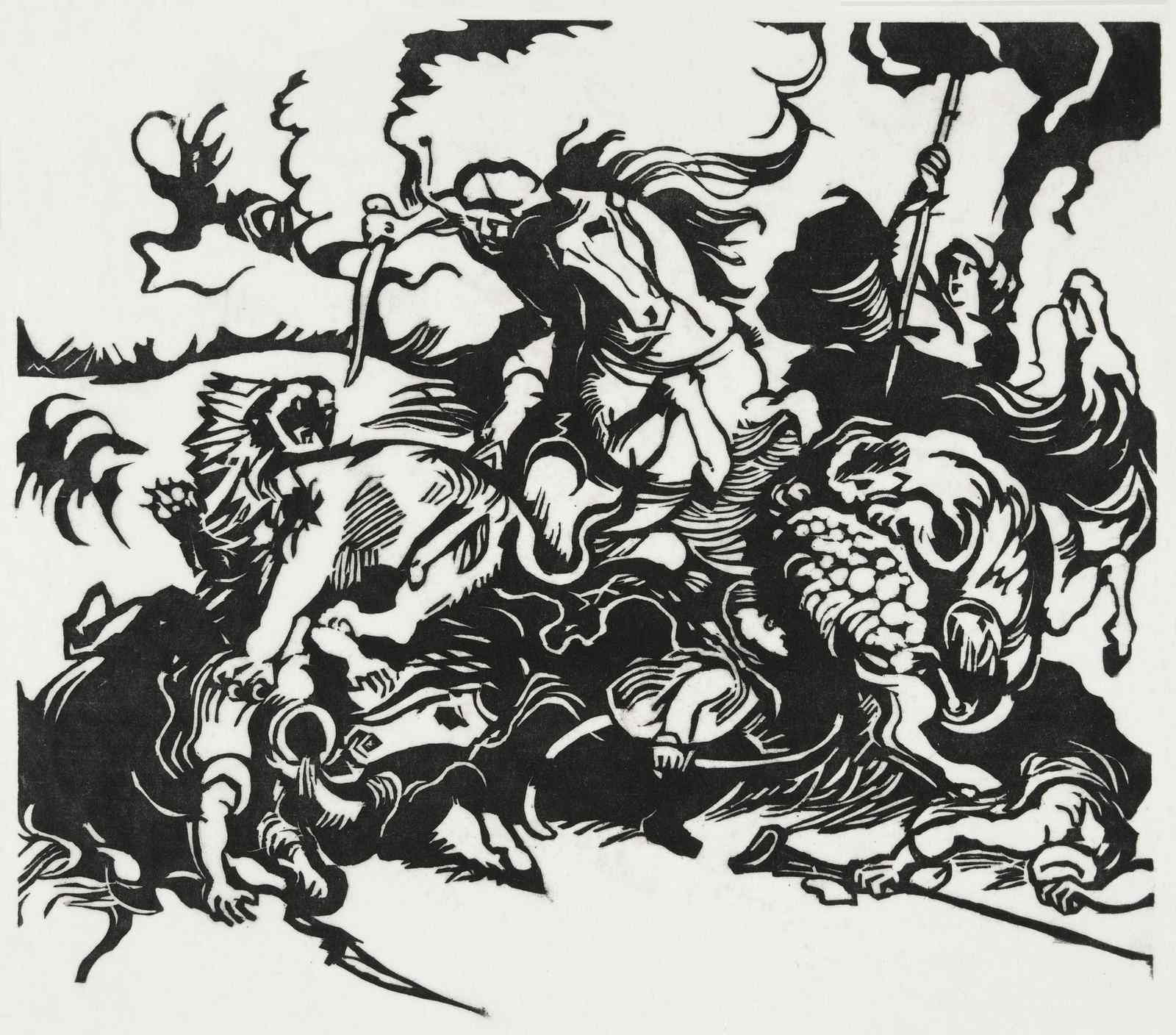 Epic Battle Horse Rider Wall Art