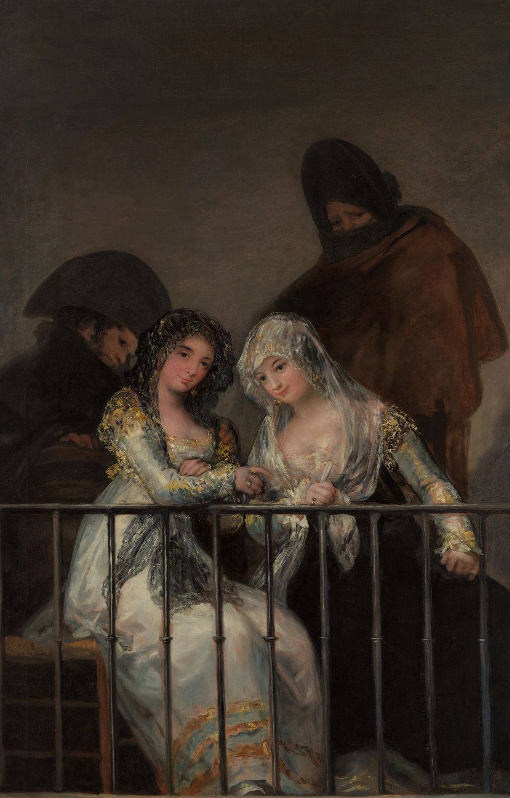 Goya's Two Women on a Balcony Wall Art