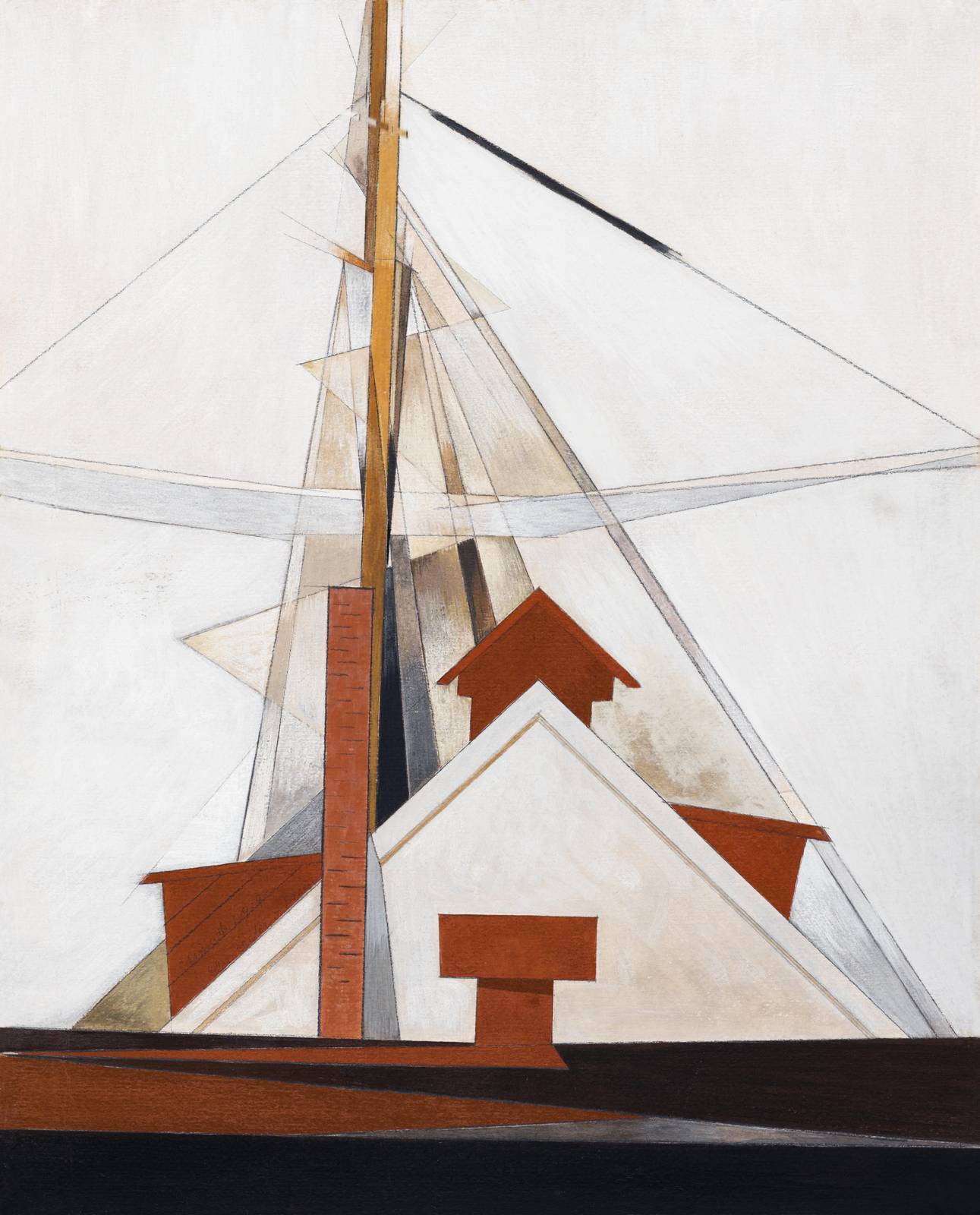 Modern Sailboat Abstract Wall Art