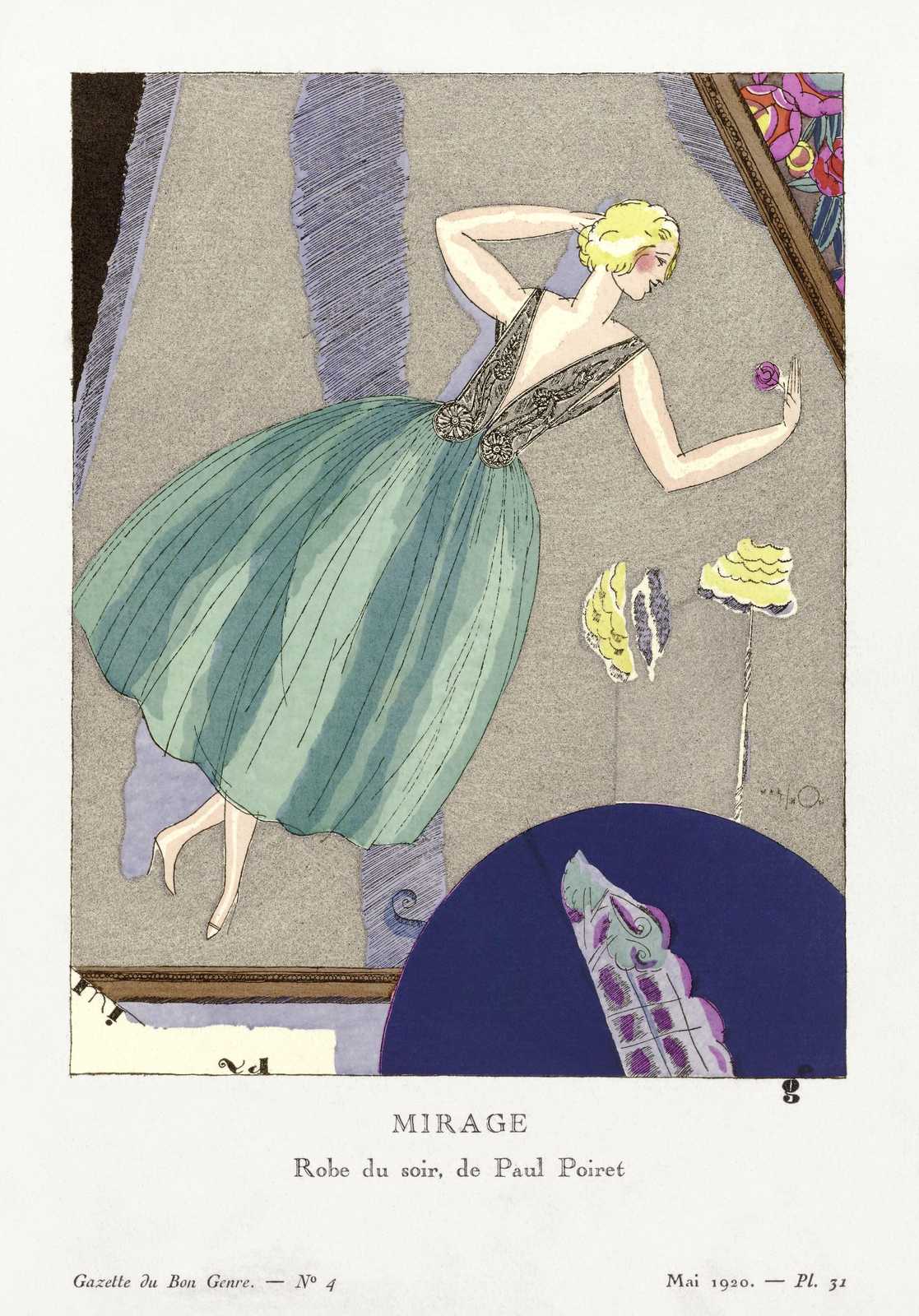 Art Deco Fashion Mirage Paul Poiret Wall Art
