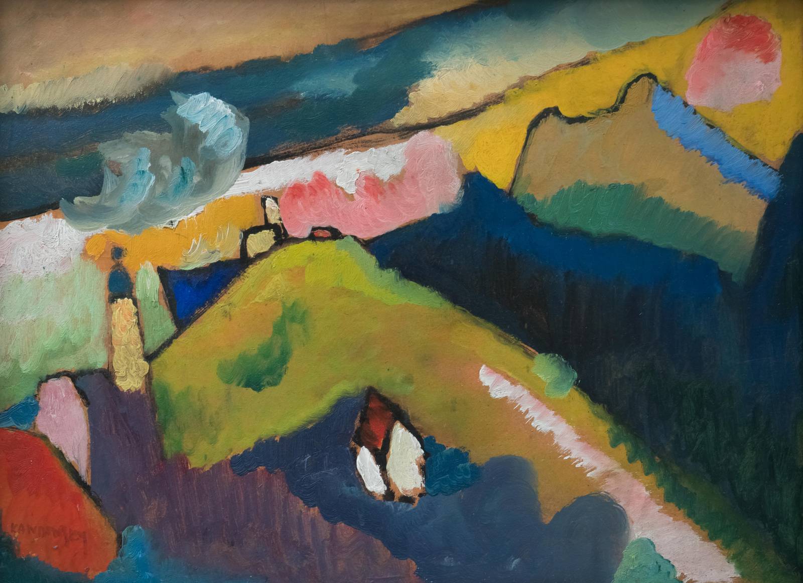 Vibrant Abstract Landscape Wall Art