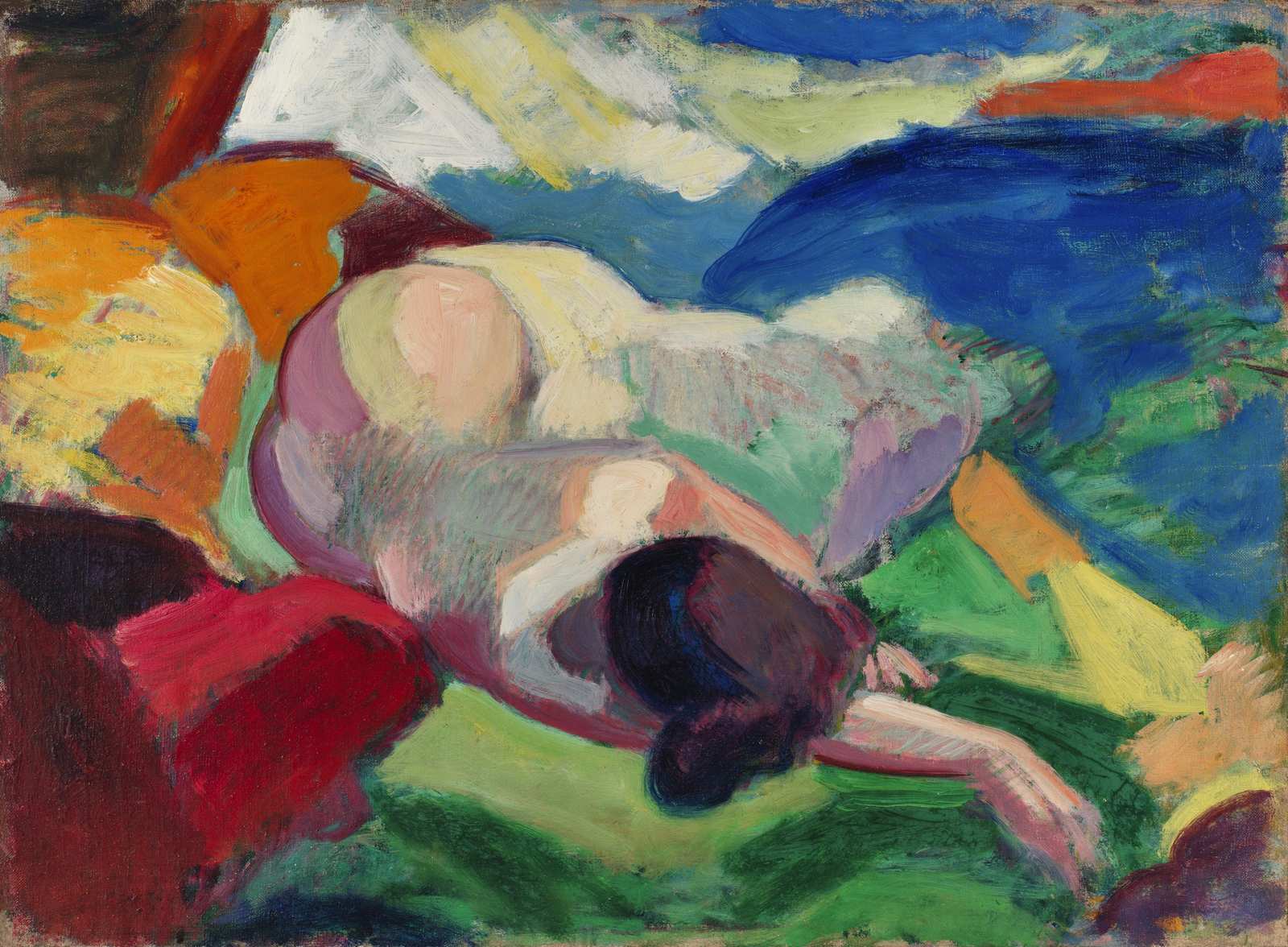 Vibrant Nude Expressionist Wall Art