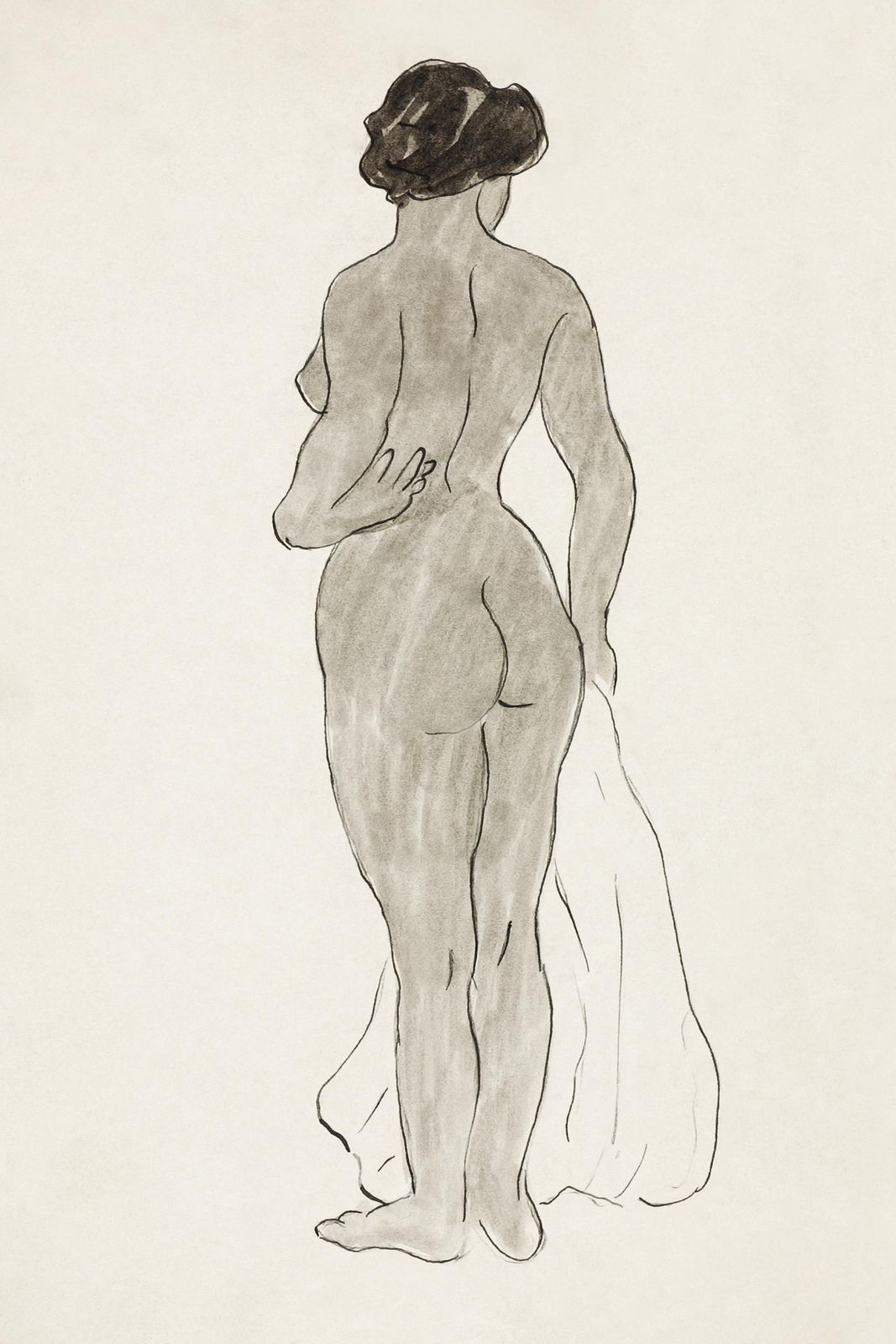 Elegance Unveiled: Figure Study Wall Art