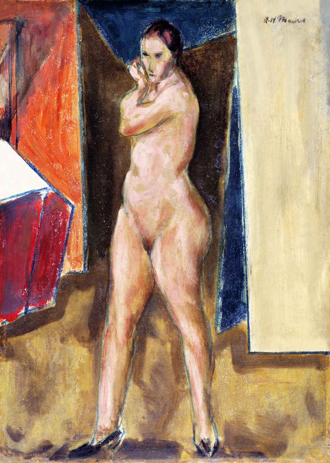 Figure Study Nude Woman Oil Painting Wall Art