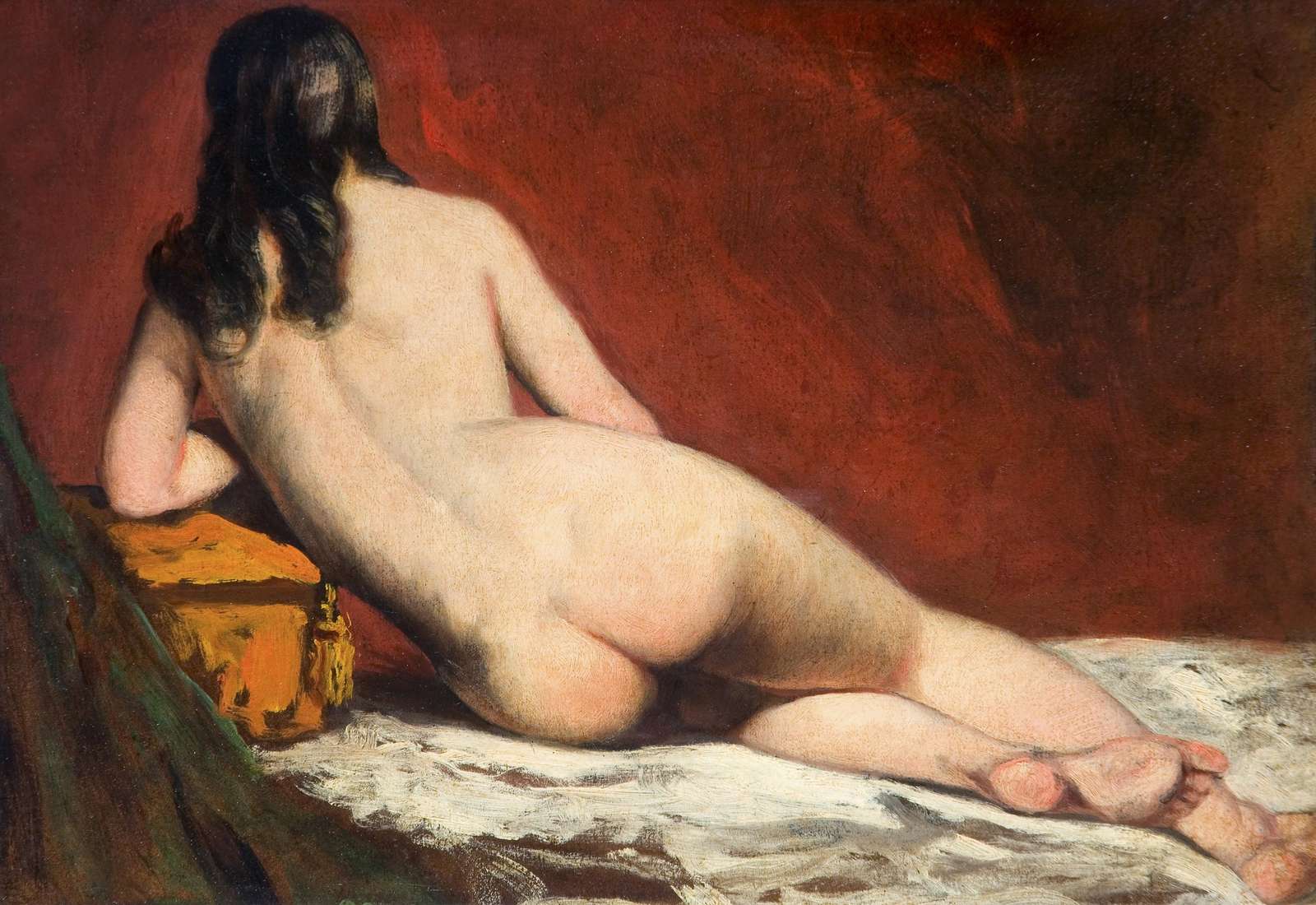 Reclining Nude Figure Classic Art Wall Art