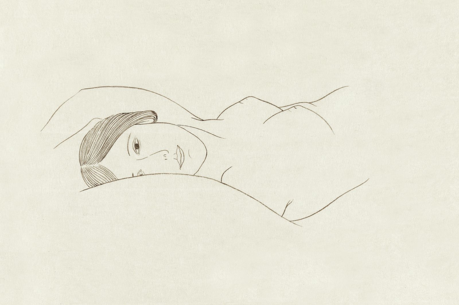 Ethereal Figure Sketch Wall Art