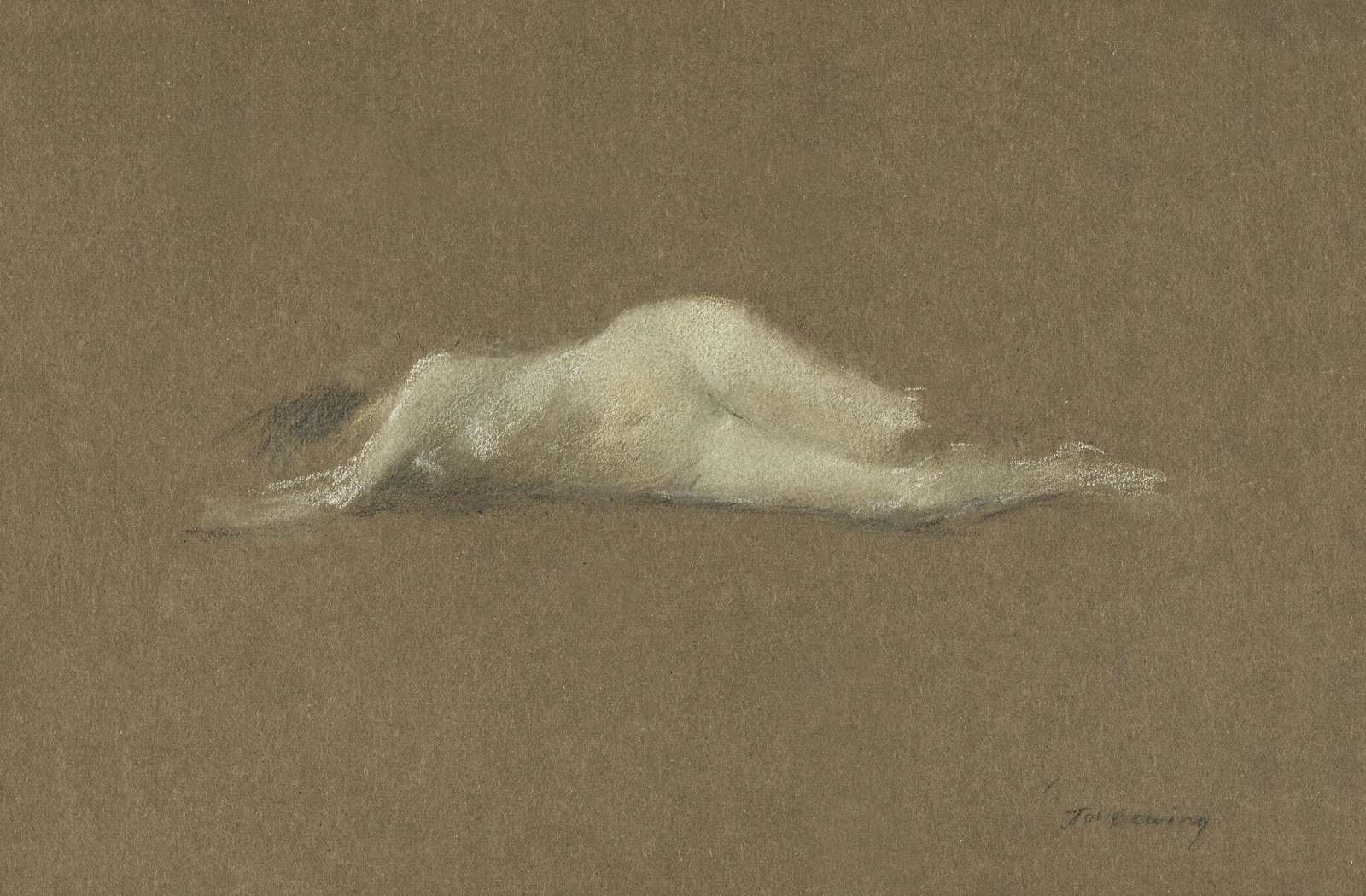 Reclining Figure Sketch Art Wall Art