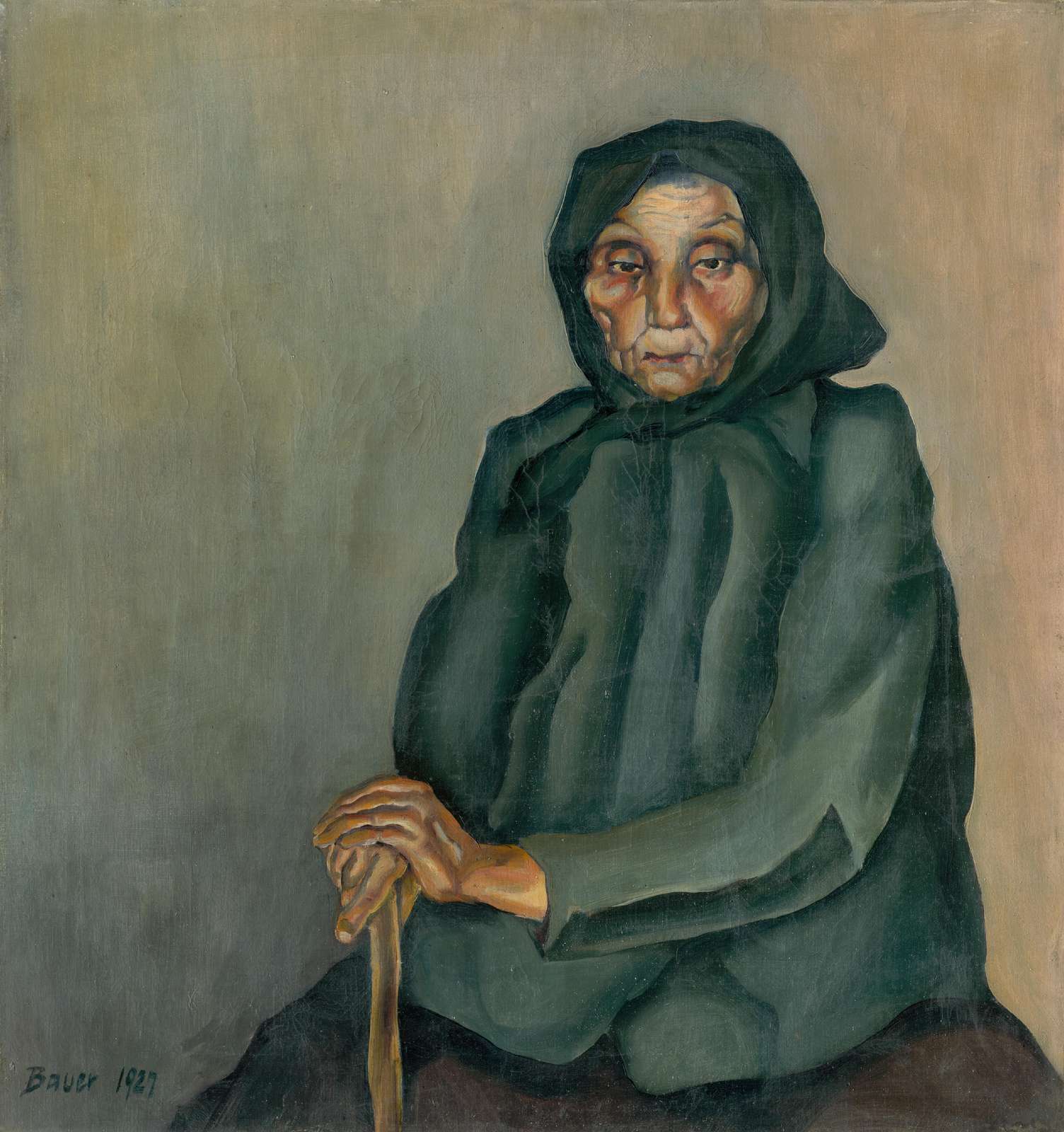 Vintage Portrait of an Elder Woman Wall Art