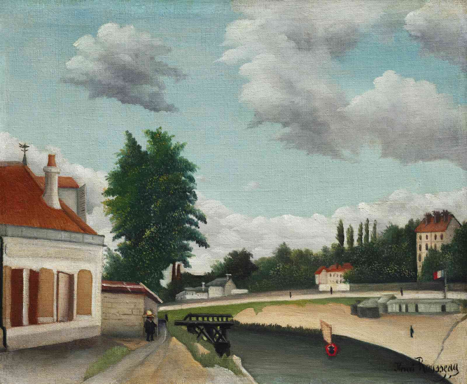 Serene Canal Landscape Reproduction Wall Art