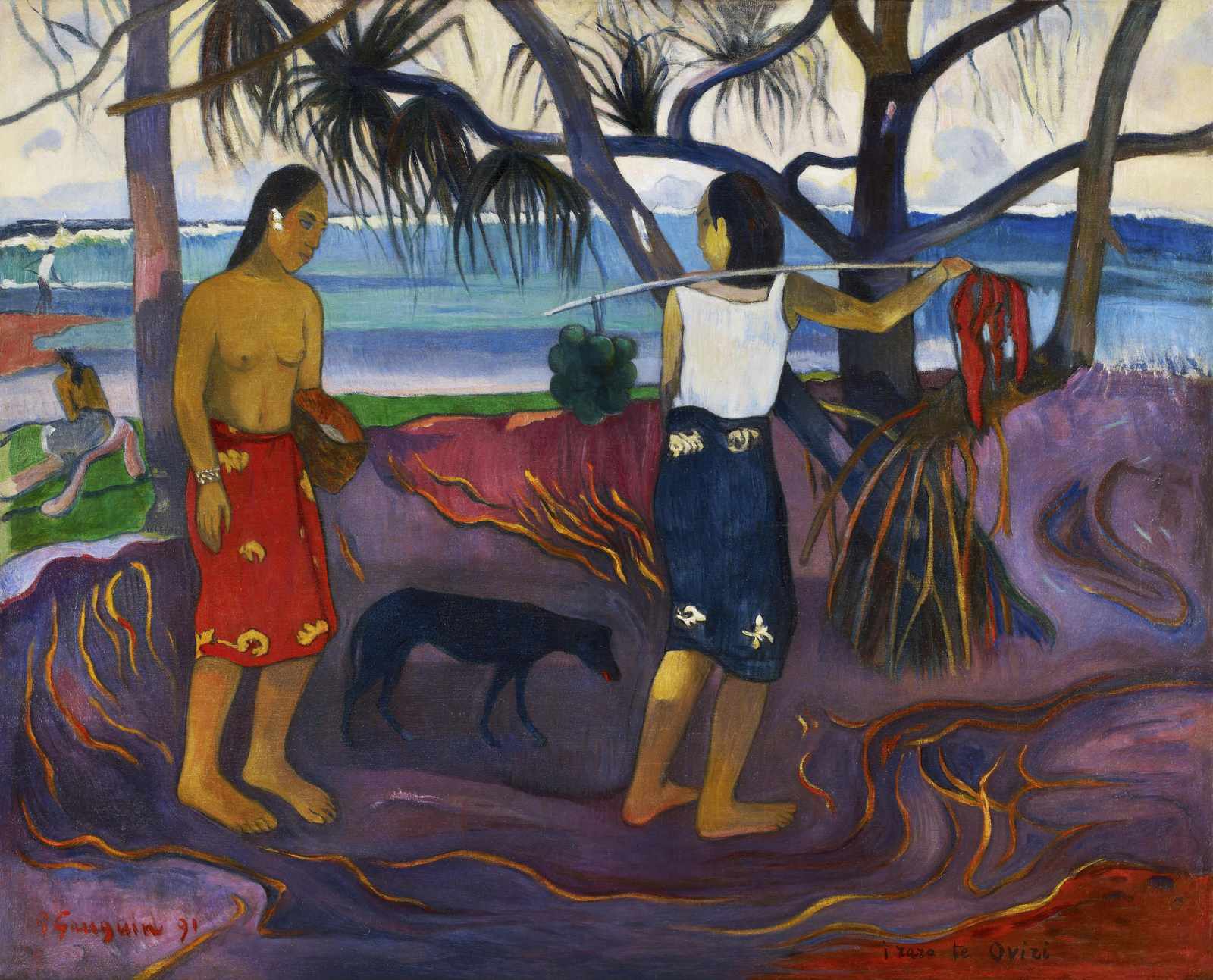 Tahitian Serenity Beach Scene Wall Art