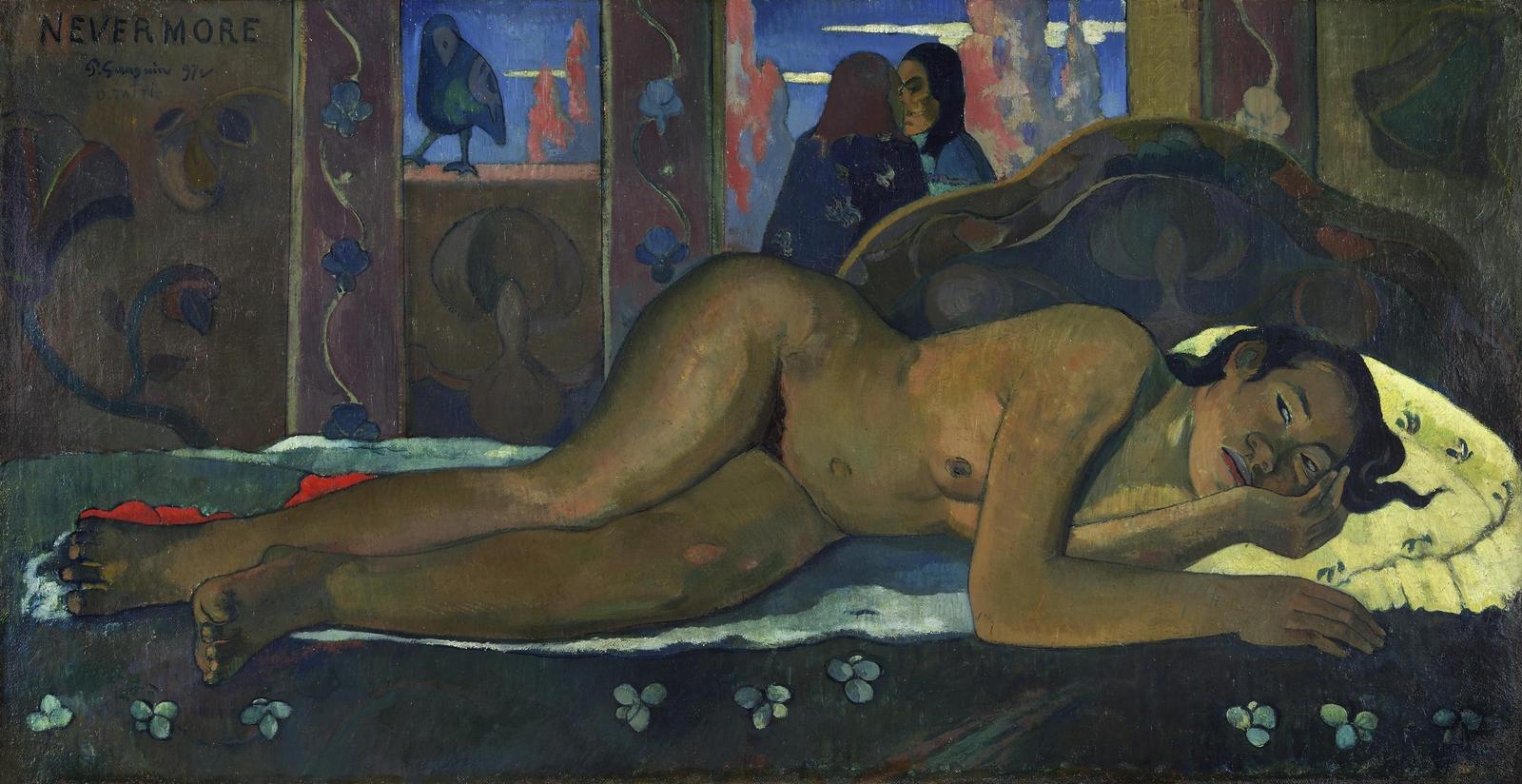 Nevermore Gauguin Inspired Woman Wall Art