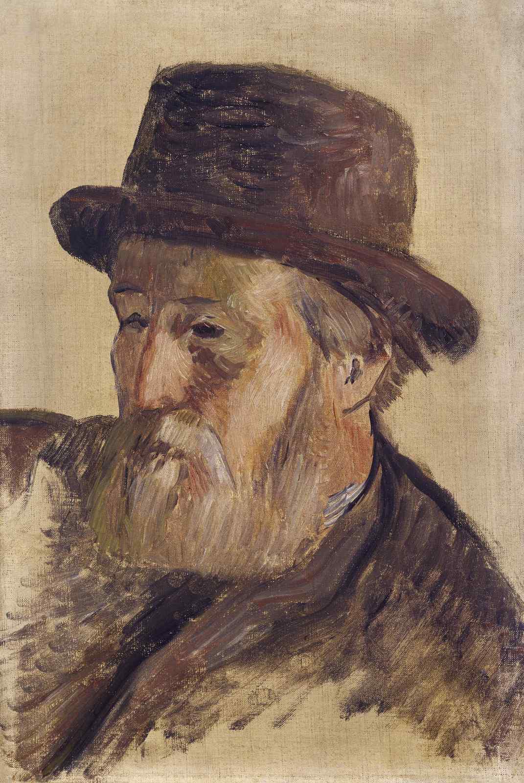 Classic Portrait Old Man Hat Wall Art