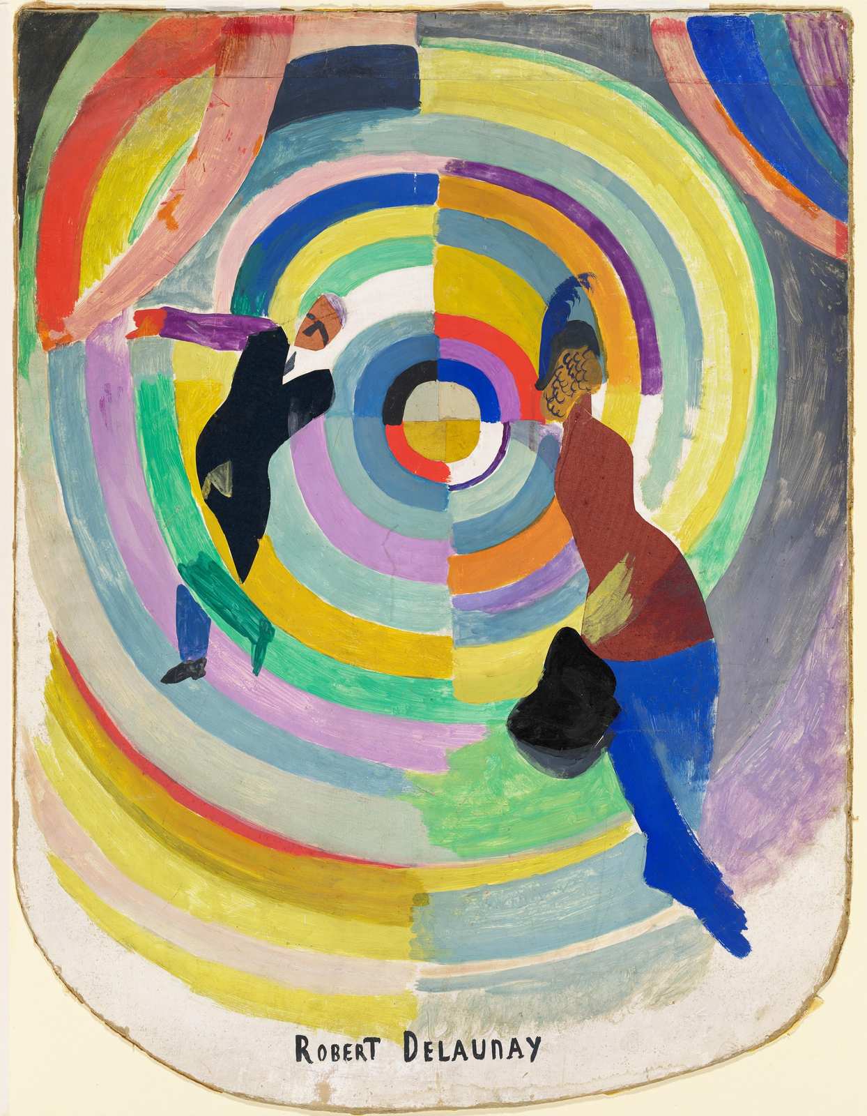 Abstract Circular Dancers Wall Art