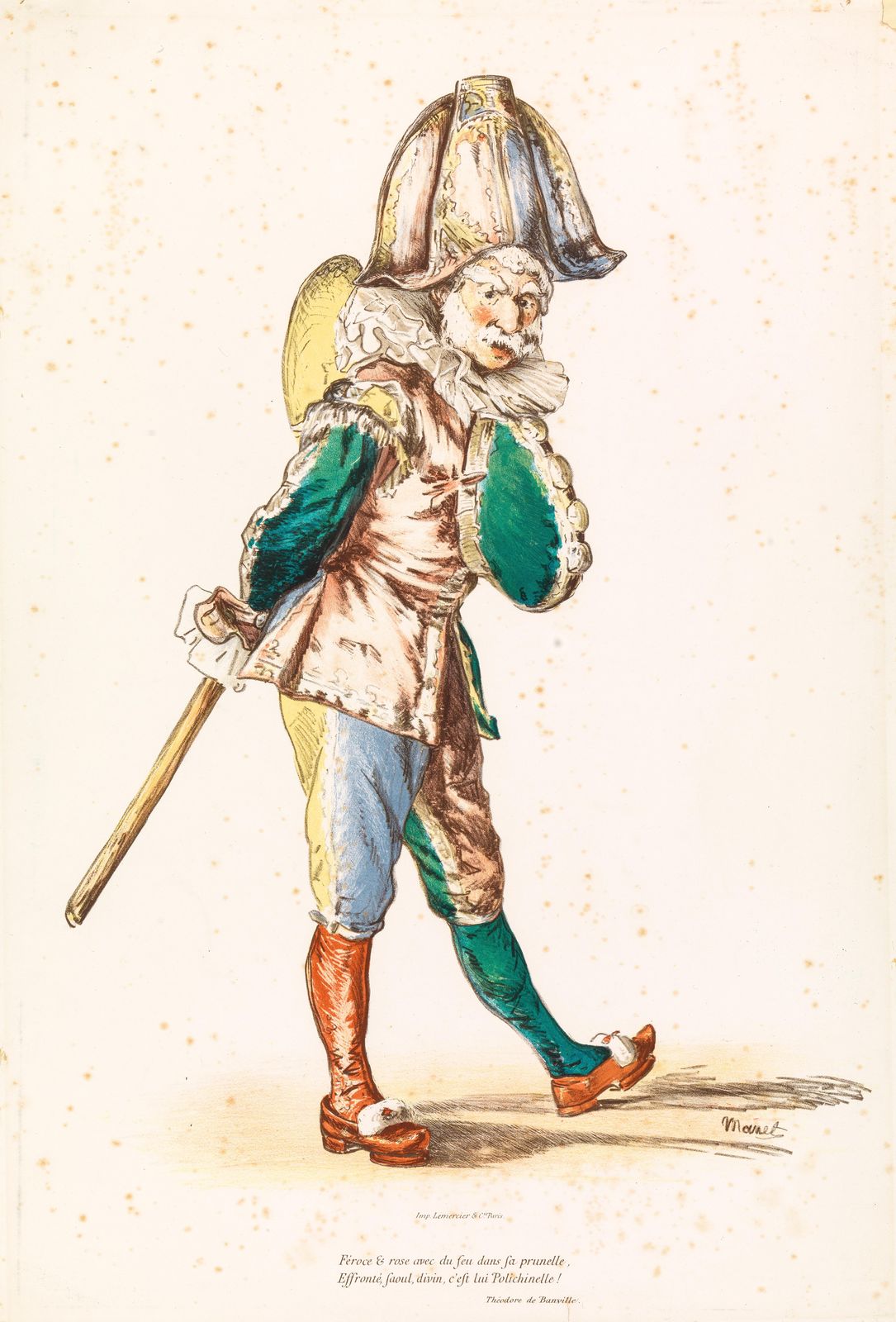 French Character Polichinelle Wall Art