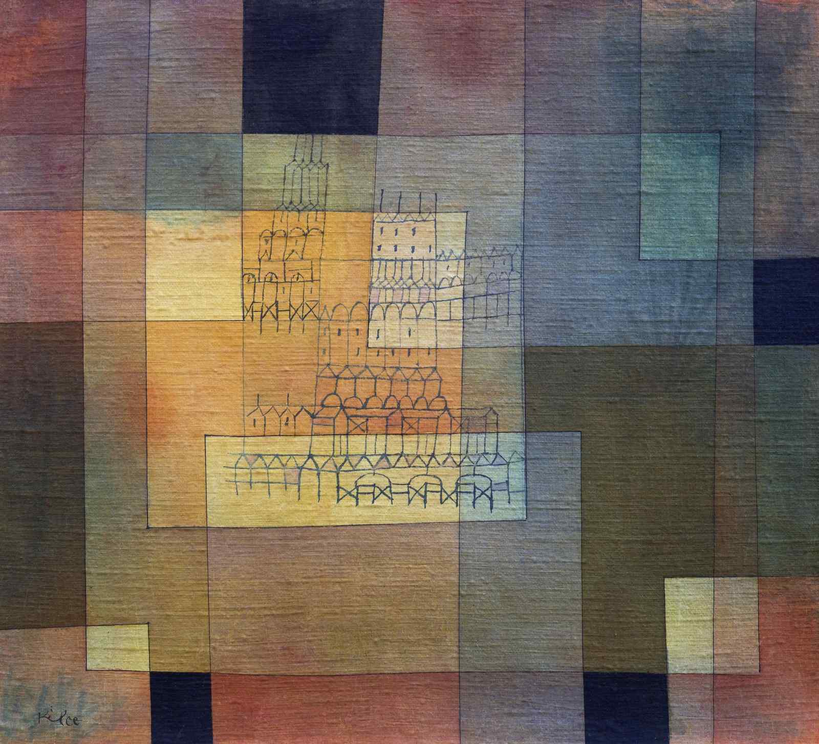 Abstract Cityscape Wall Art - Bauhaus Art