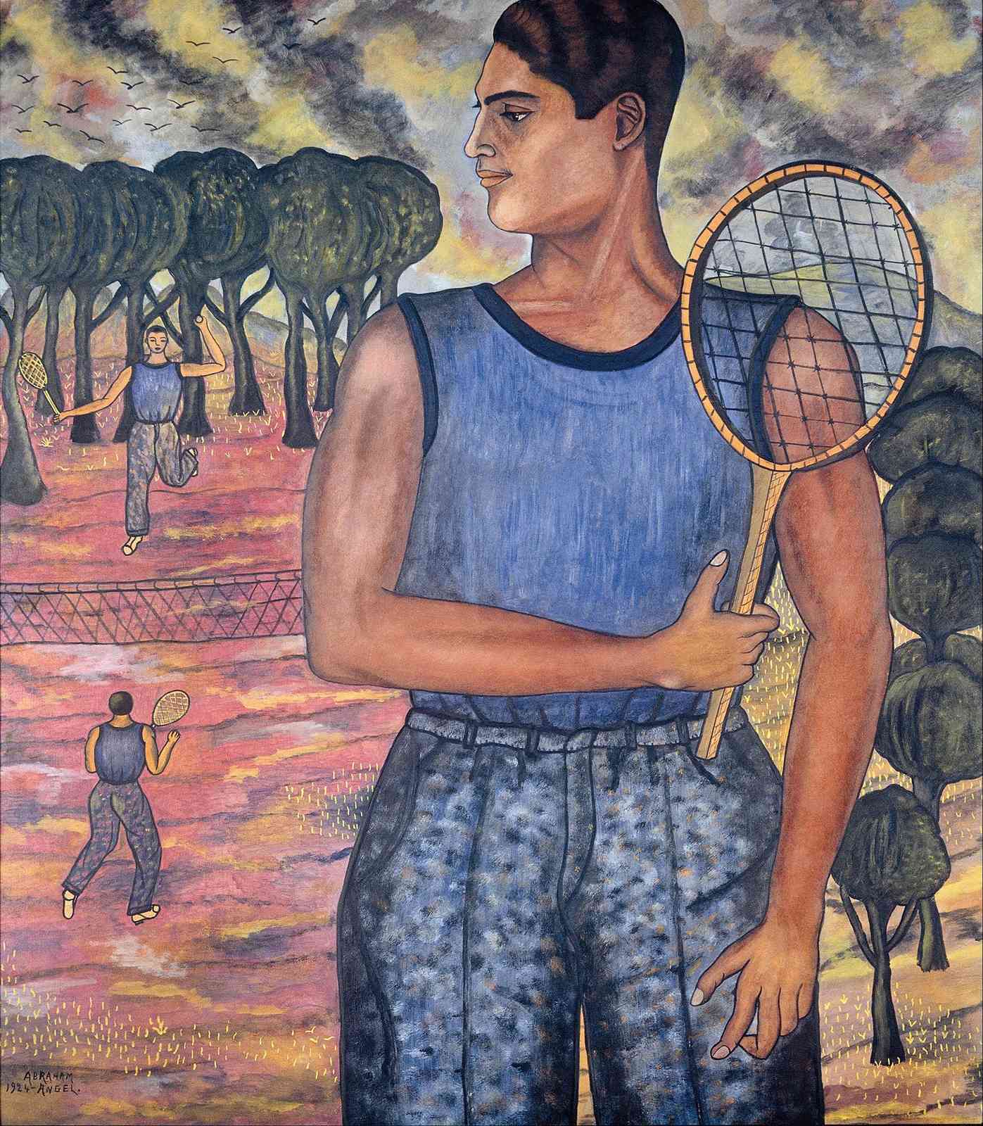 Vintage Tennis Match Art | Dynamic Sports Wall Art