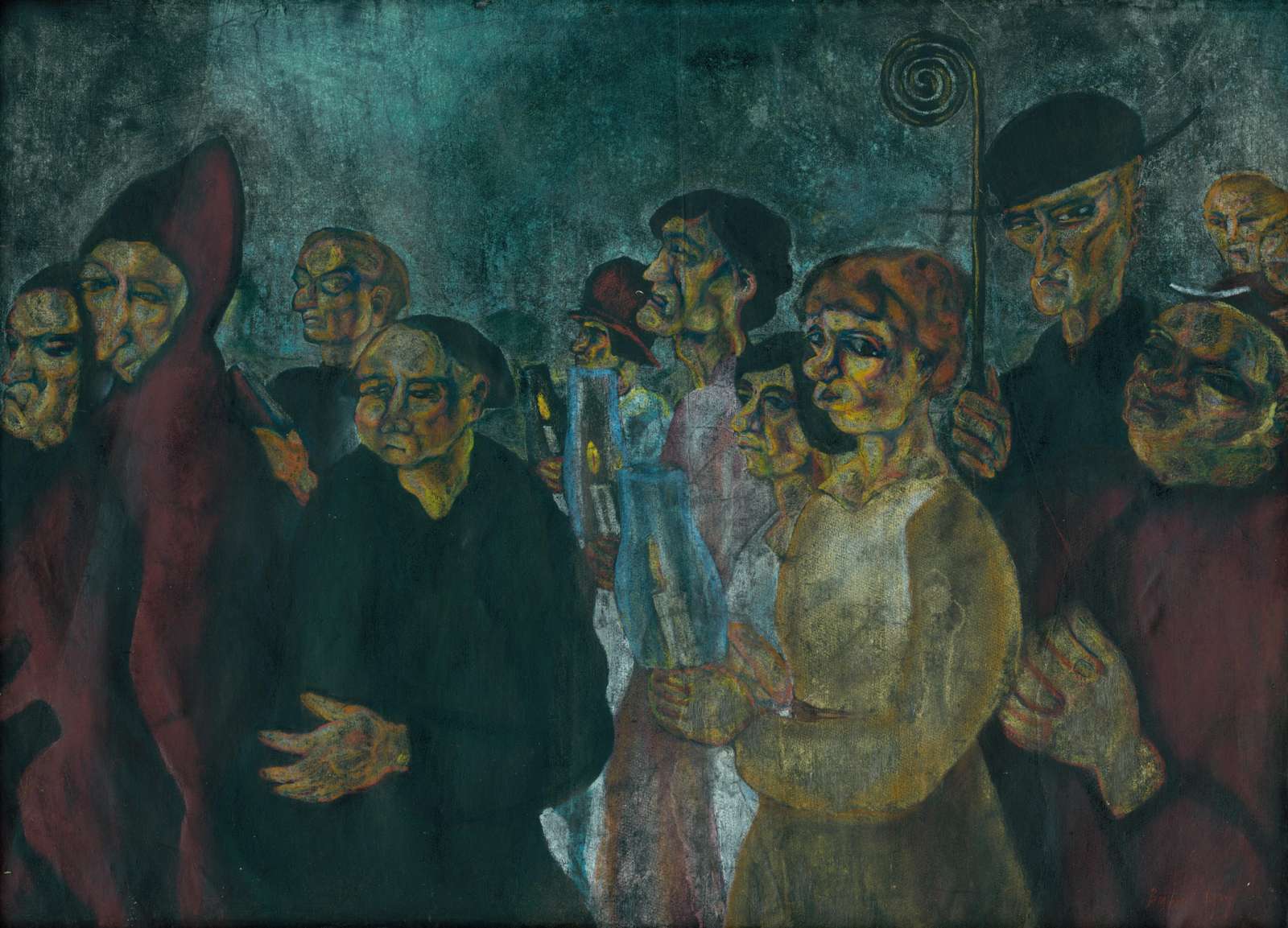 Expressive Group Portrait & Procession Wall Art