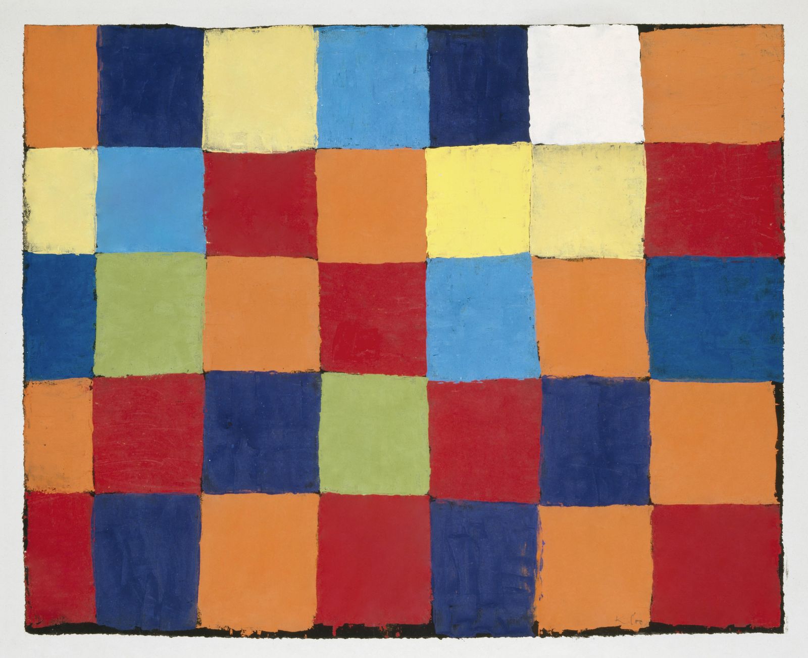 Colorful Squares Abstract Art Wall Art