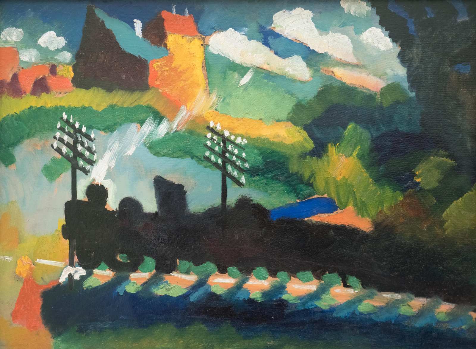 Vibrant Expressive Landscape Wall Art