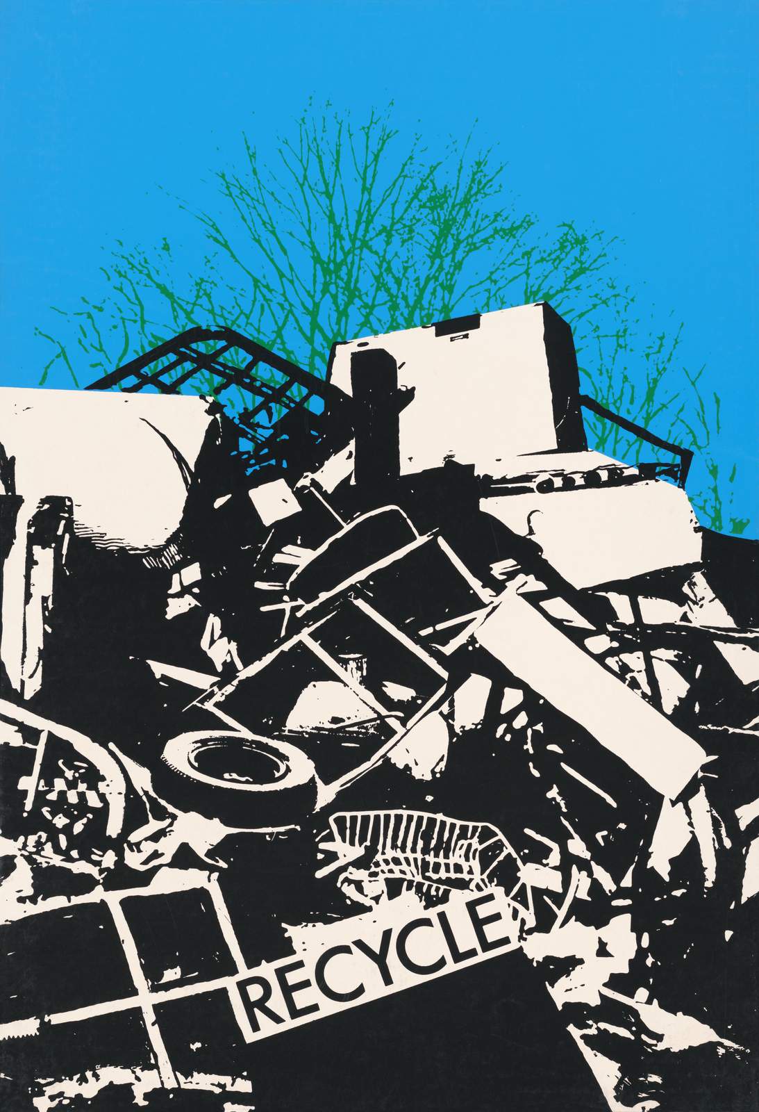 Retro Recycle Statement Wall Art Wall Art