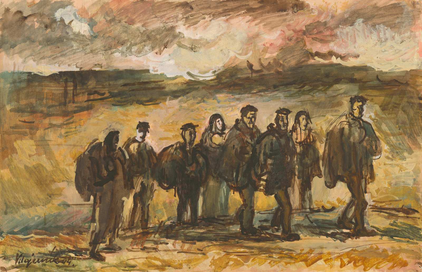 The Journey: Impressionist Figurative Wall Art