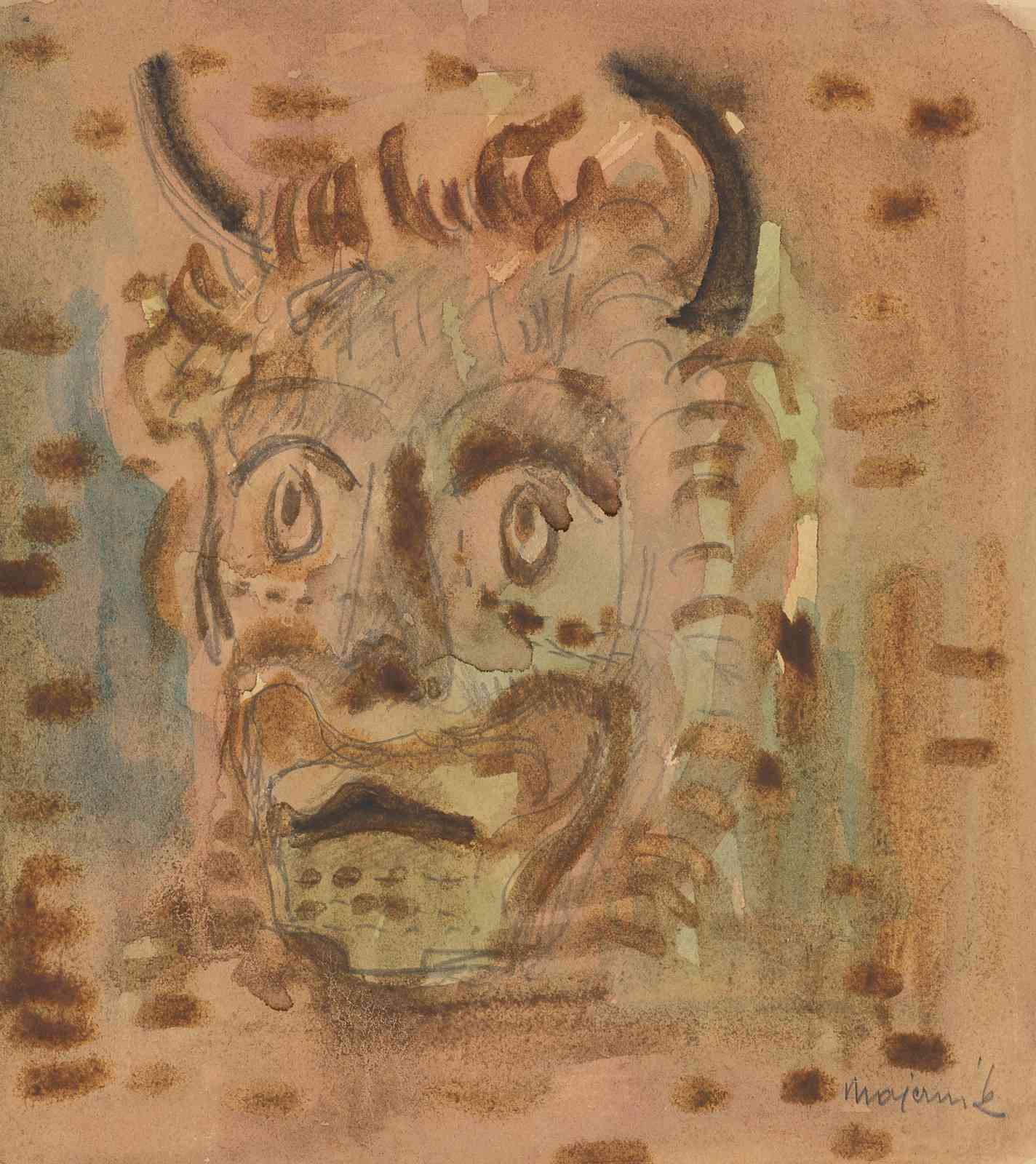 Mystic Face Expressive Portrait Wall Art