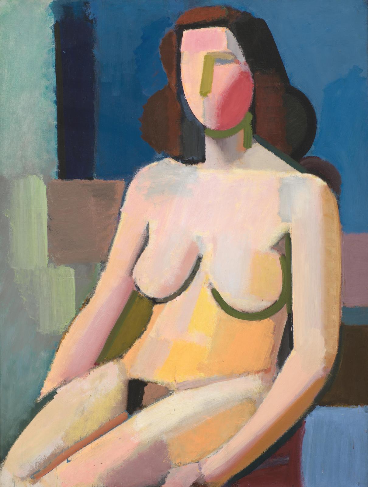 Abstract Nude Portrait Modern Art Wall Art