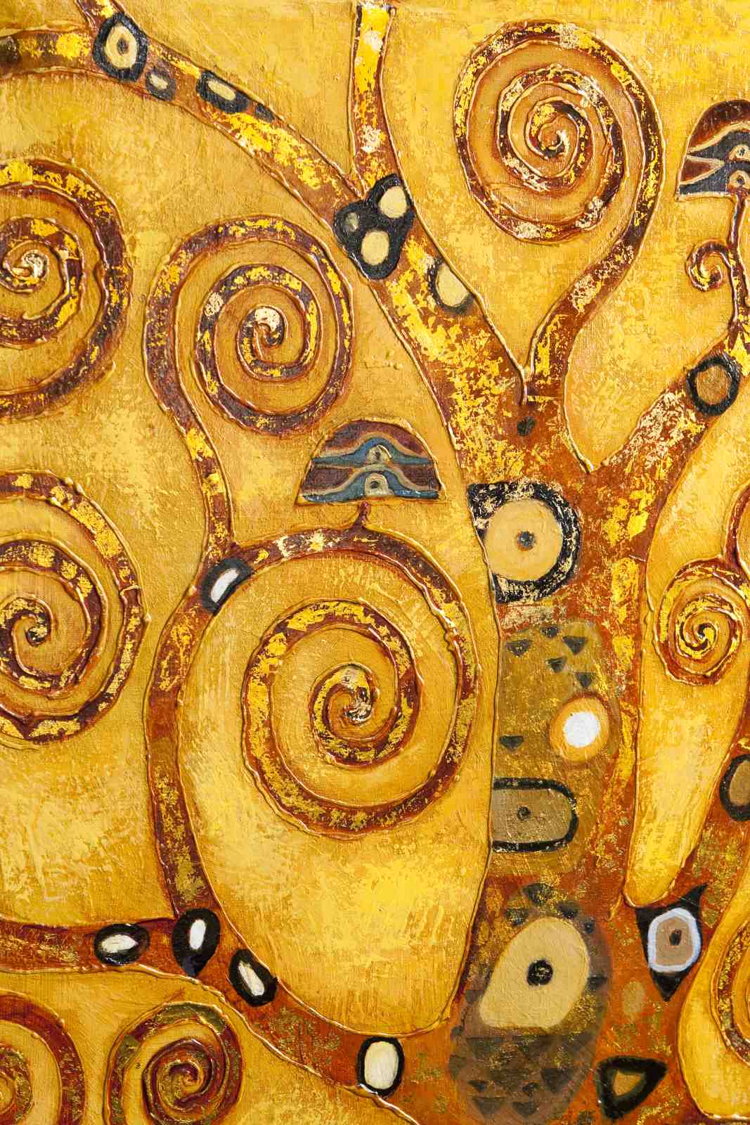 Golden Tree of Life Klimt Inspired Wall Art