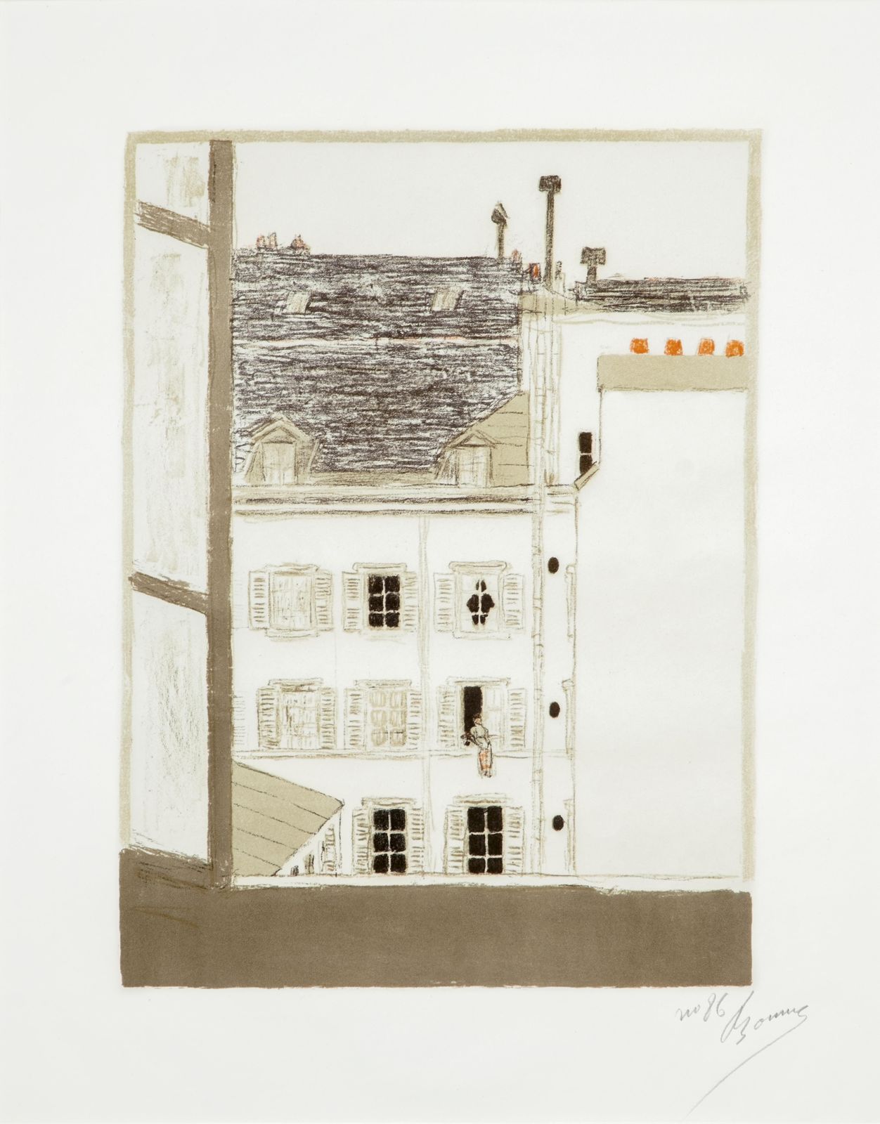 Parisian Window View Wall Art