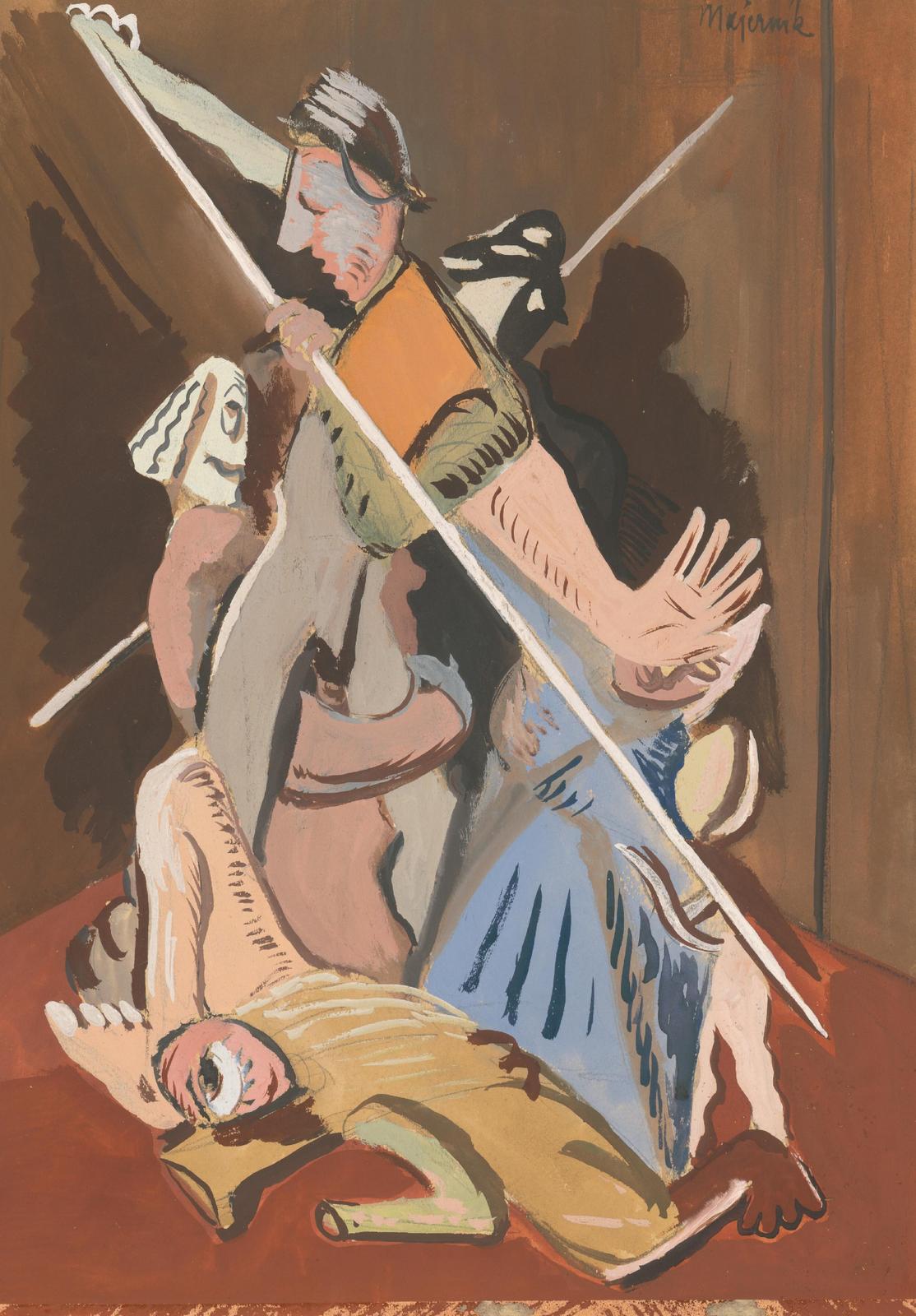 Dynamic Figurative Scene Wall Art