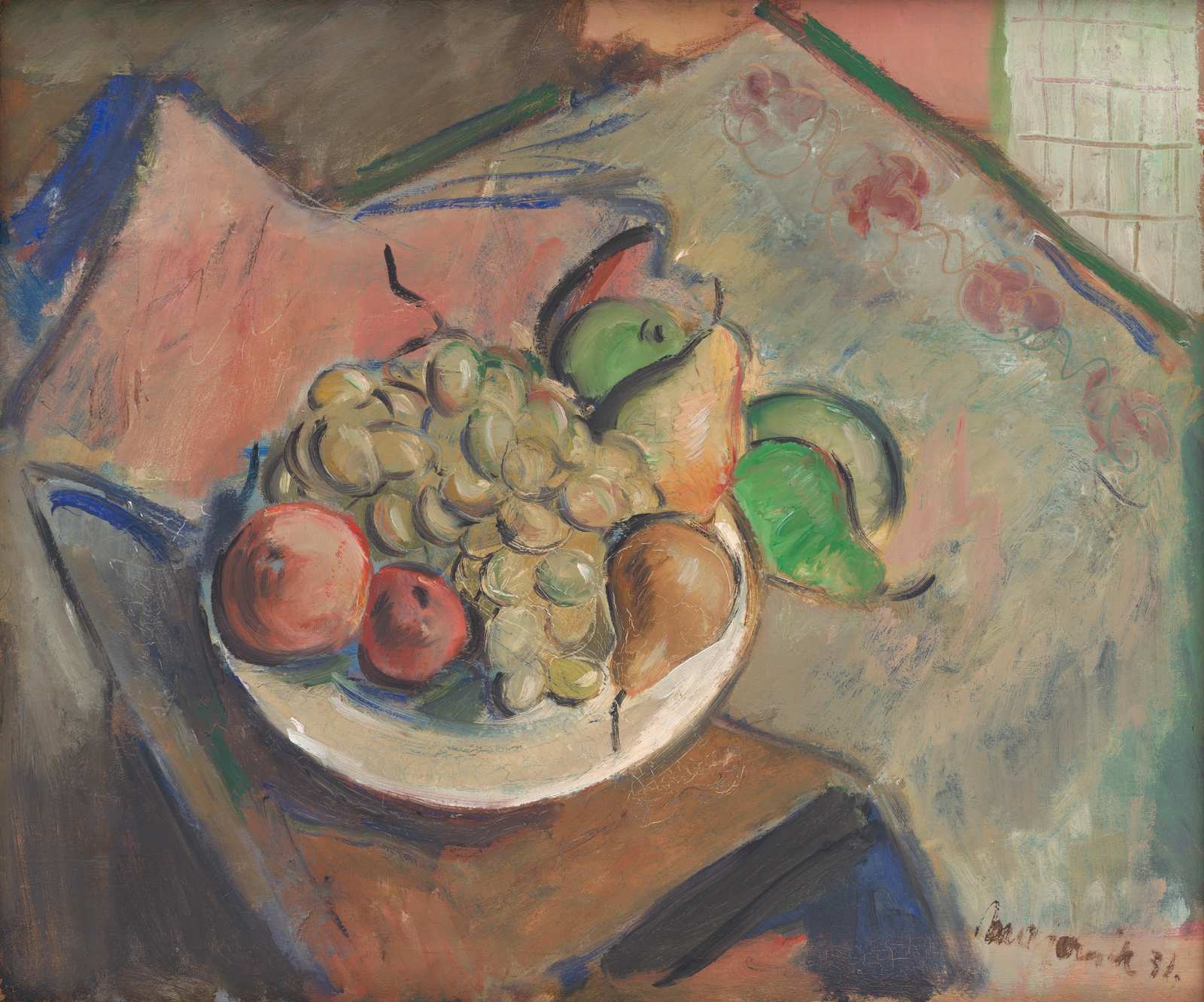 Vibrant Fruit Still Life Modern Art Wall Art