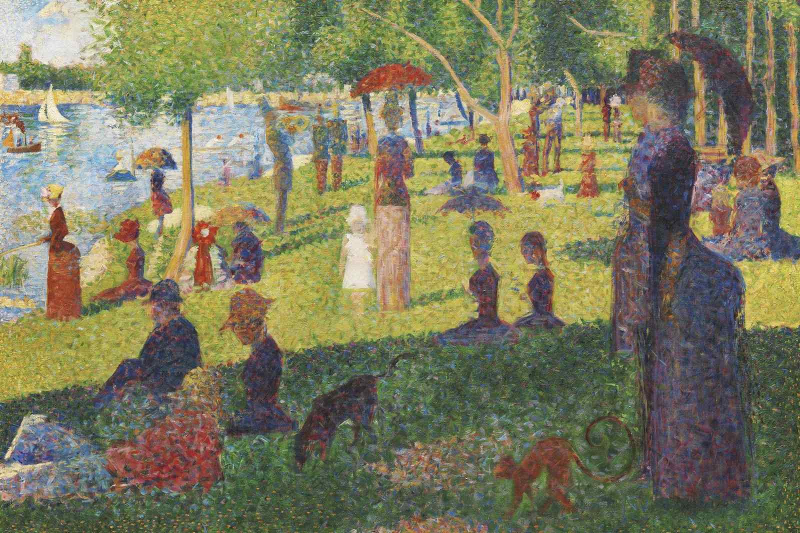 Impressionist Park Scene Wall Art