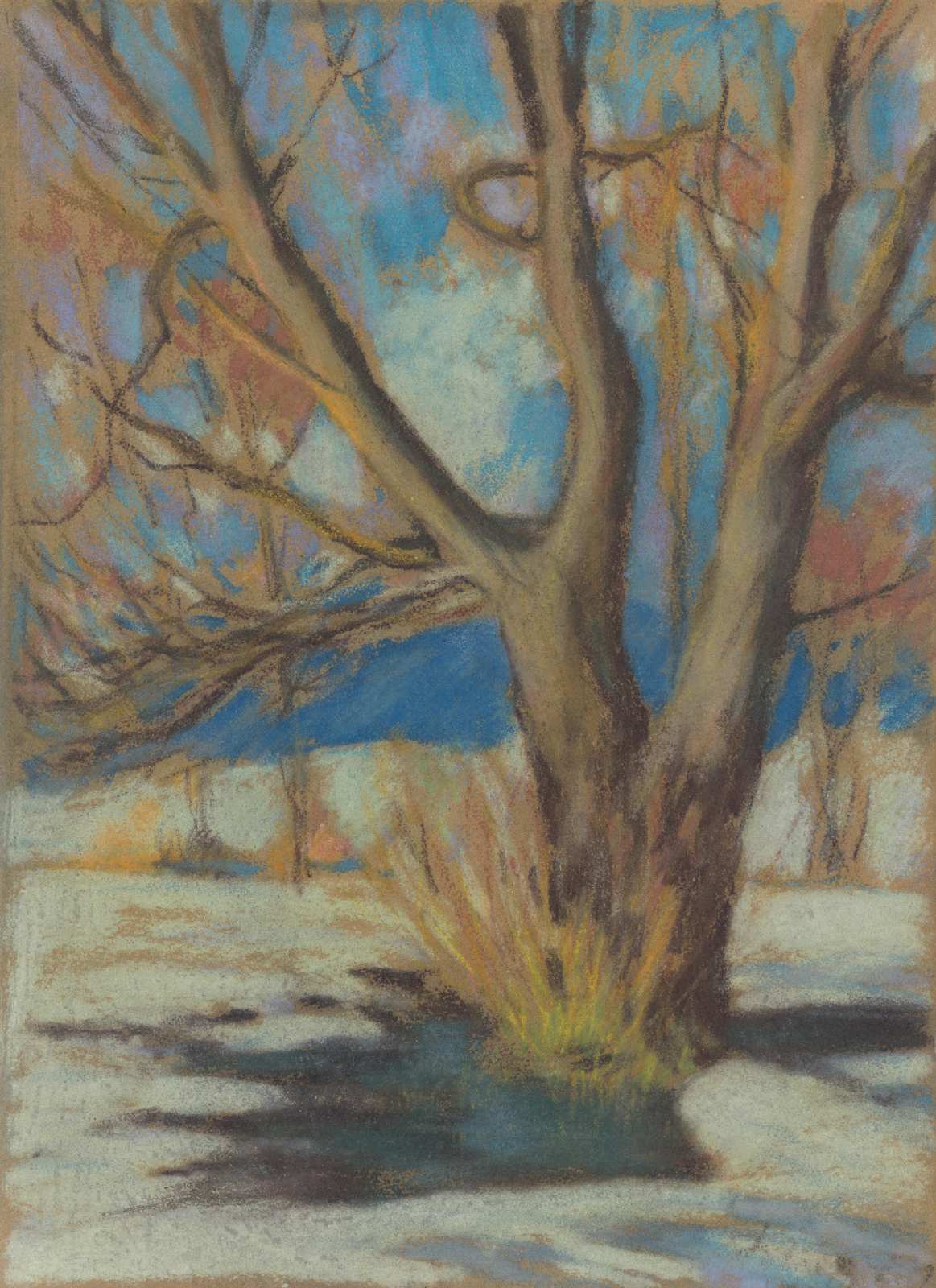 Winter Tree Silhouette Wall Art