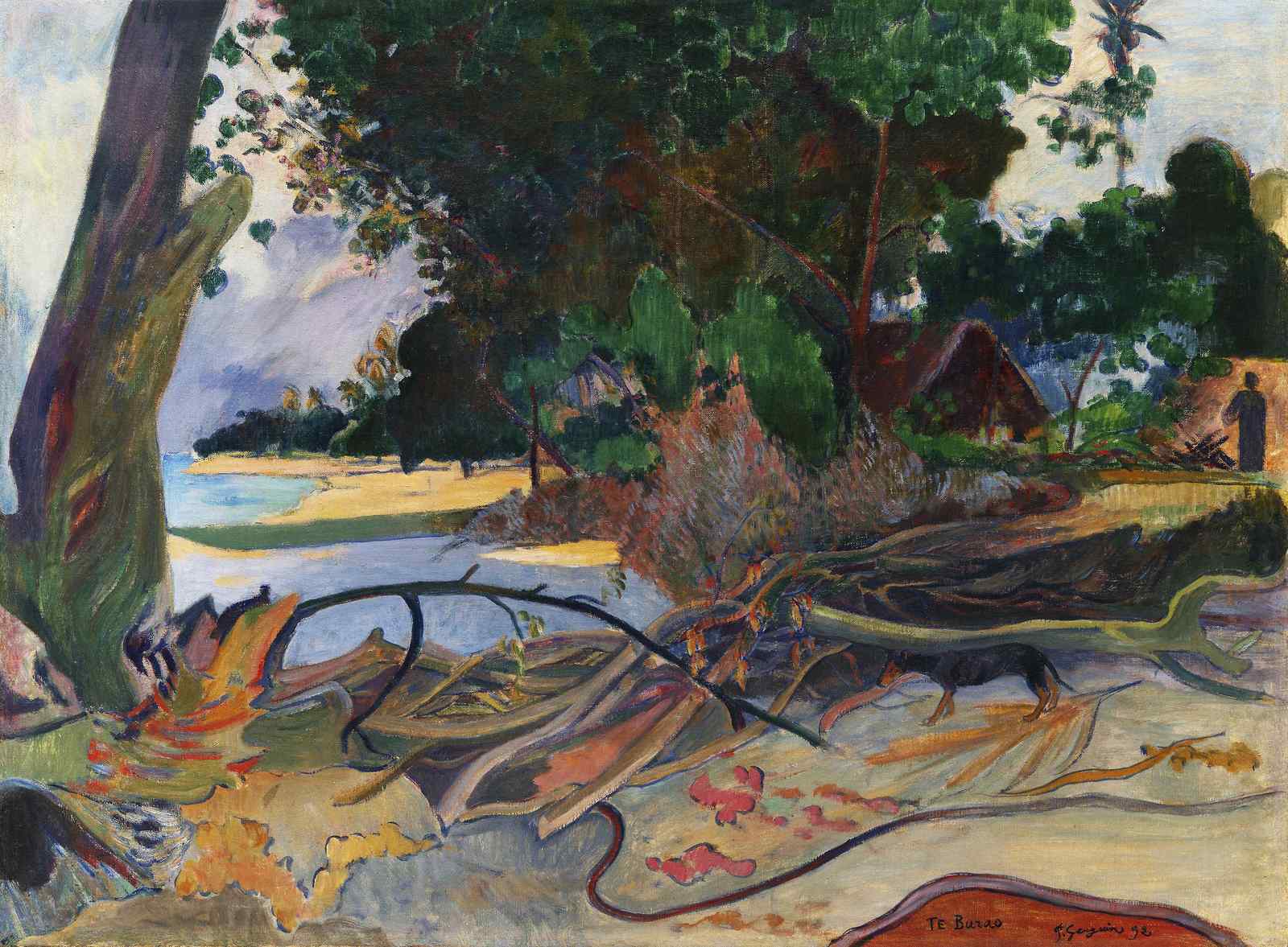 Tropical Paradise Beach Scene Wall Art