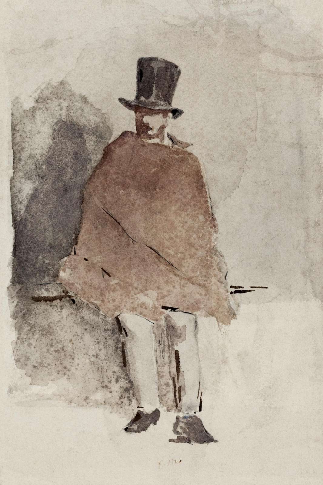 Elegant Gentleman Top Hat & Cape Wall Art