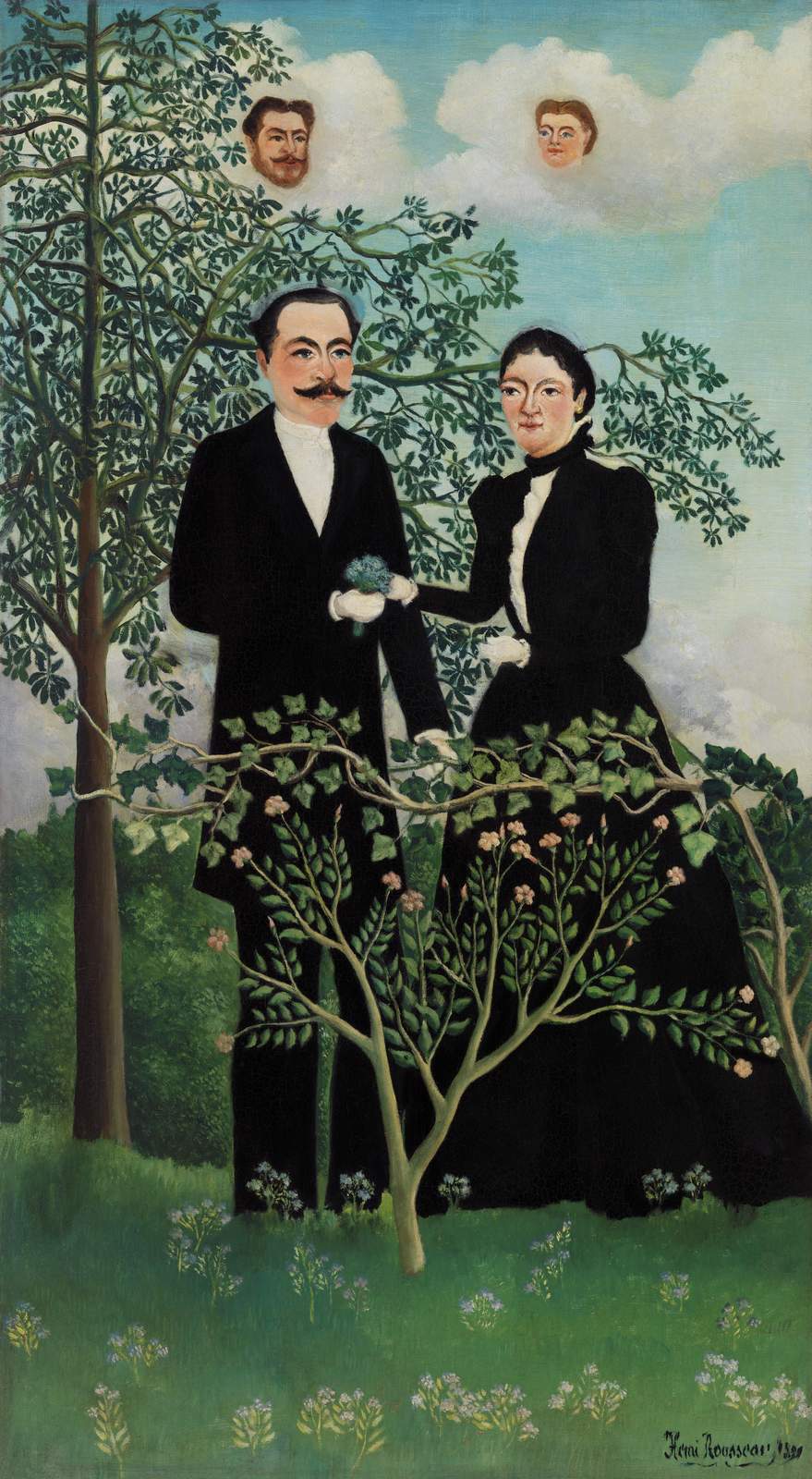 Mystical Garden Couple Portrait Wall Art