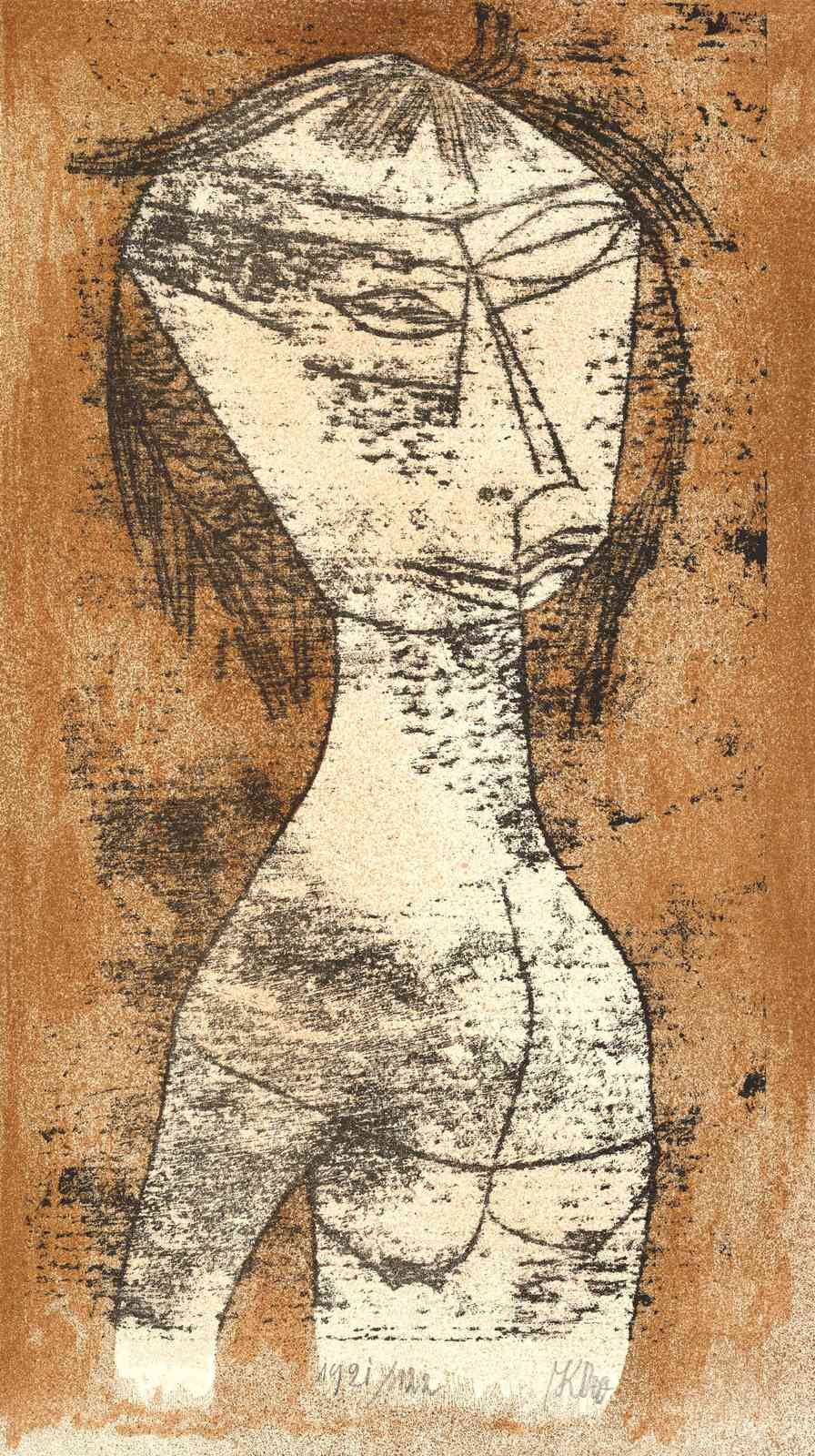 Abstract Portrait Female Figure Wall Art