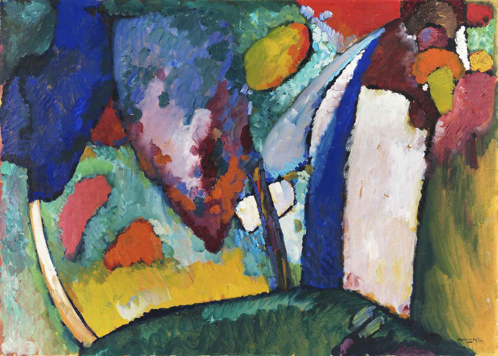 Vibrant Abstract Landscape Wall Art