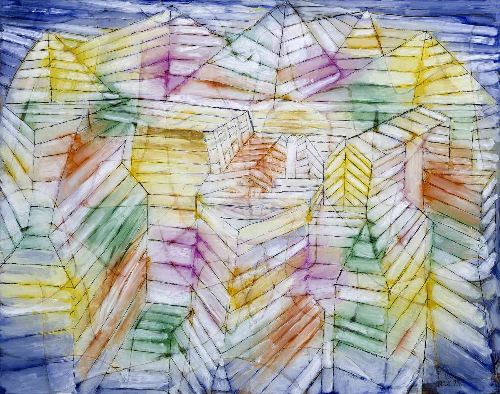 Geometric Abstract Landscape Wall Art