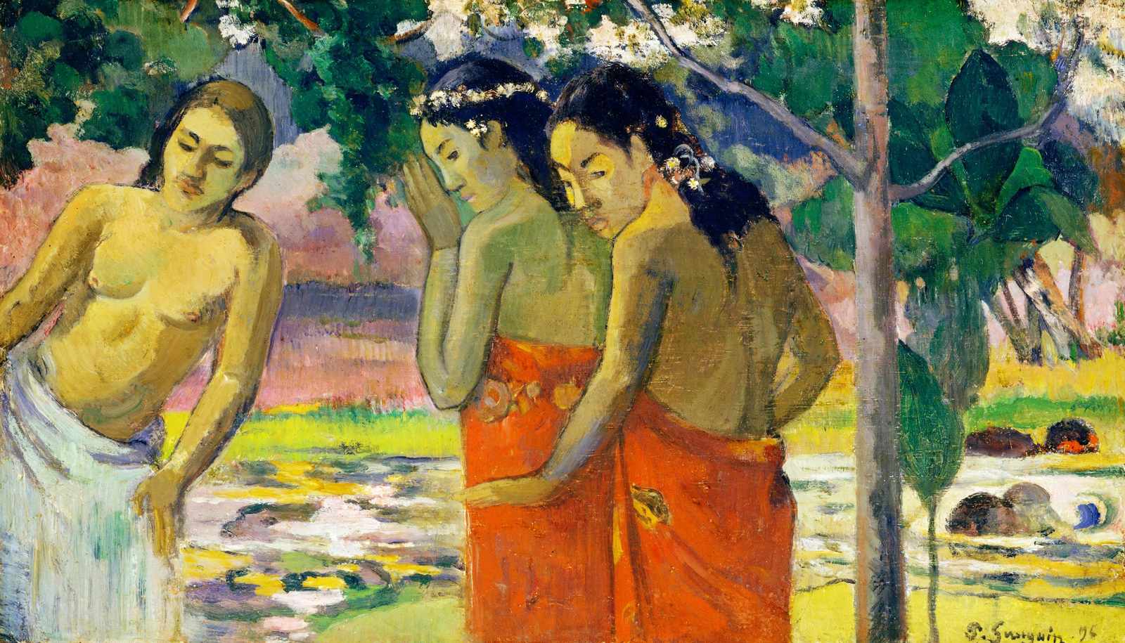 Tahitian Women Impressionist Art Wall Art