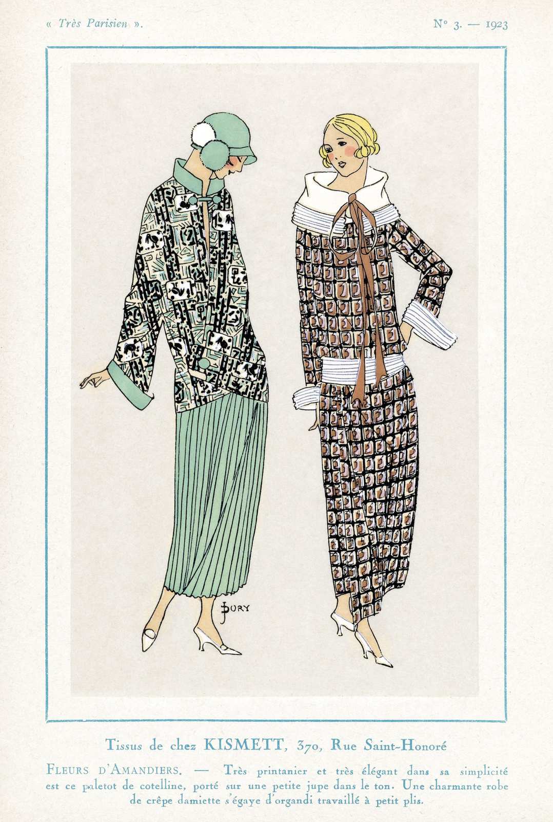 Art Deco Fashion Illustration Wall Art